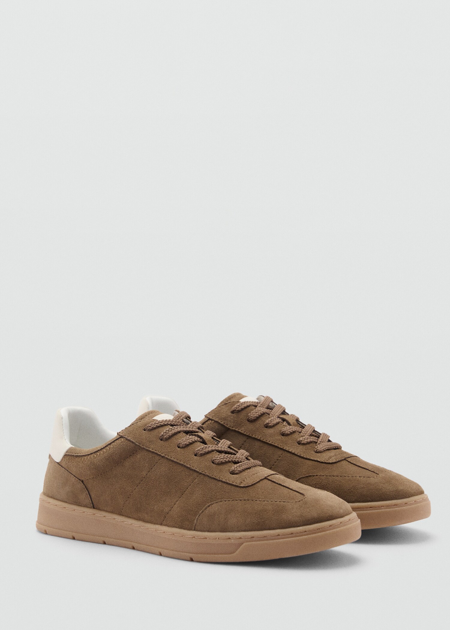 Suede mixed sneakers - Medium plane