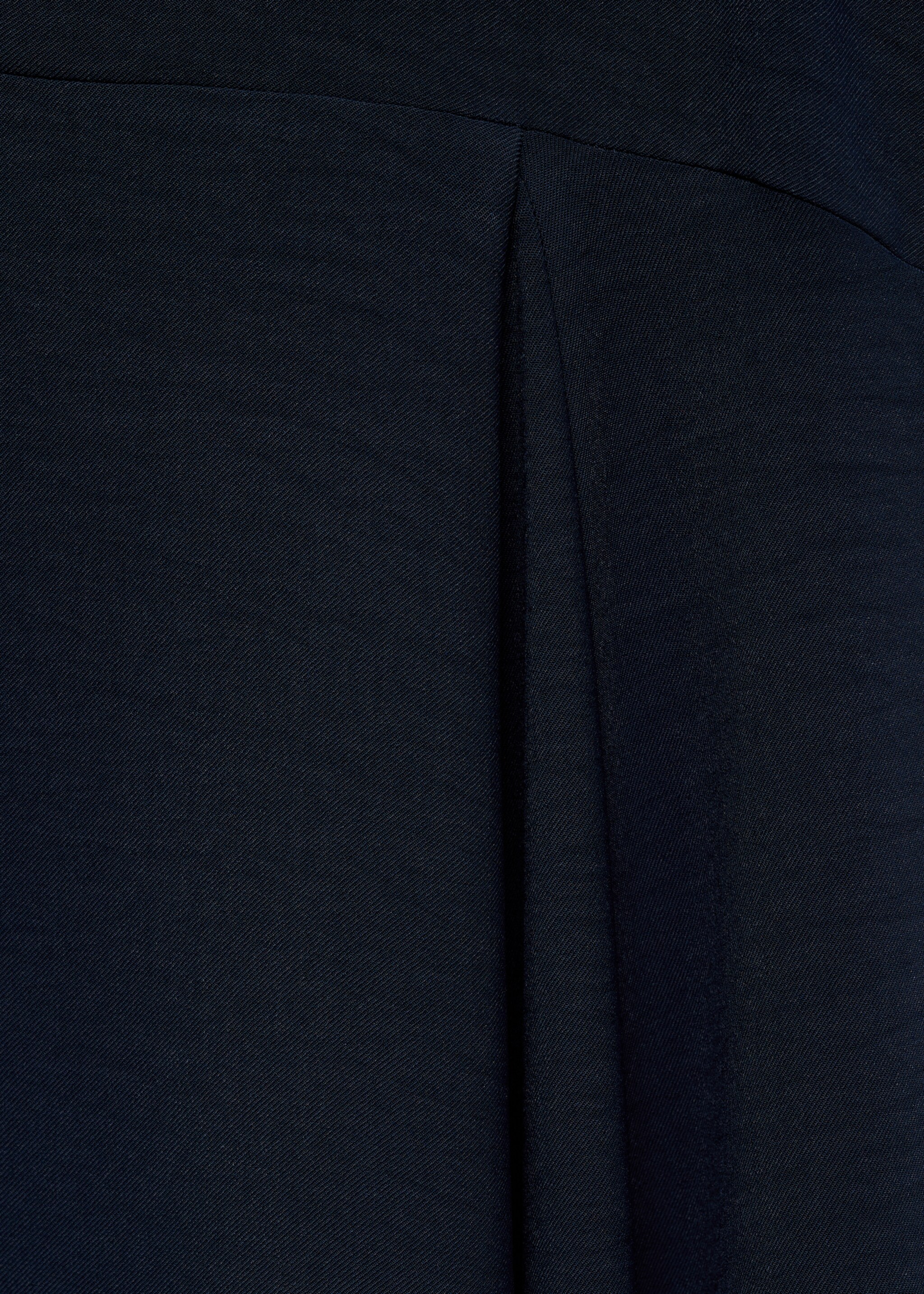 Asymmetrical pleated dress - Details of the article 0, Night Blue. Ref: 87050614-00.