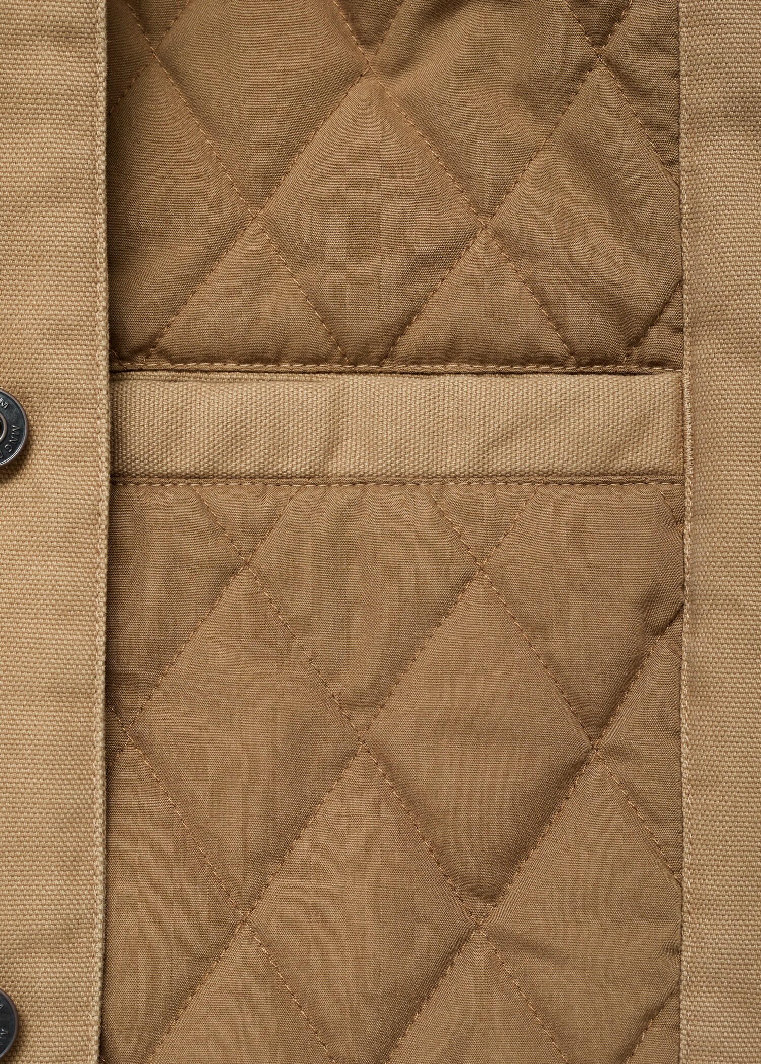Gesteppte Jacke mit Shearling-Kragen - Detail des Artikels 0