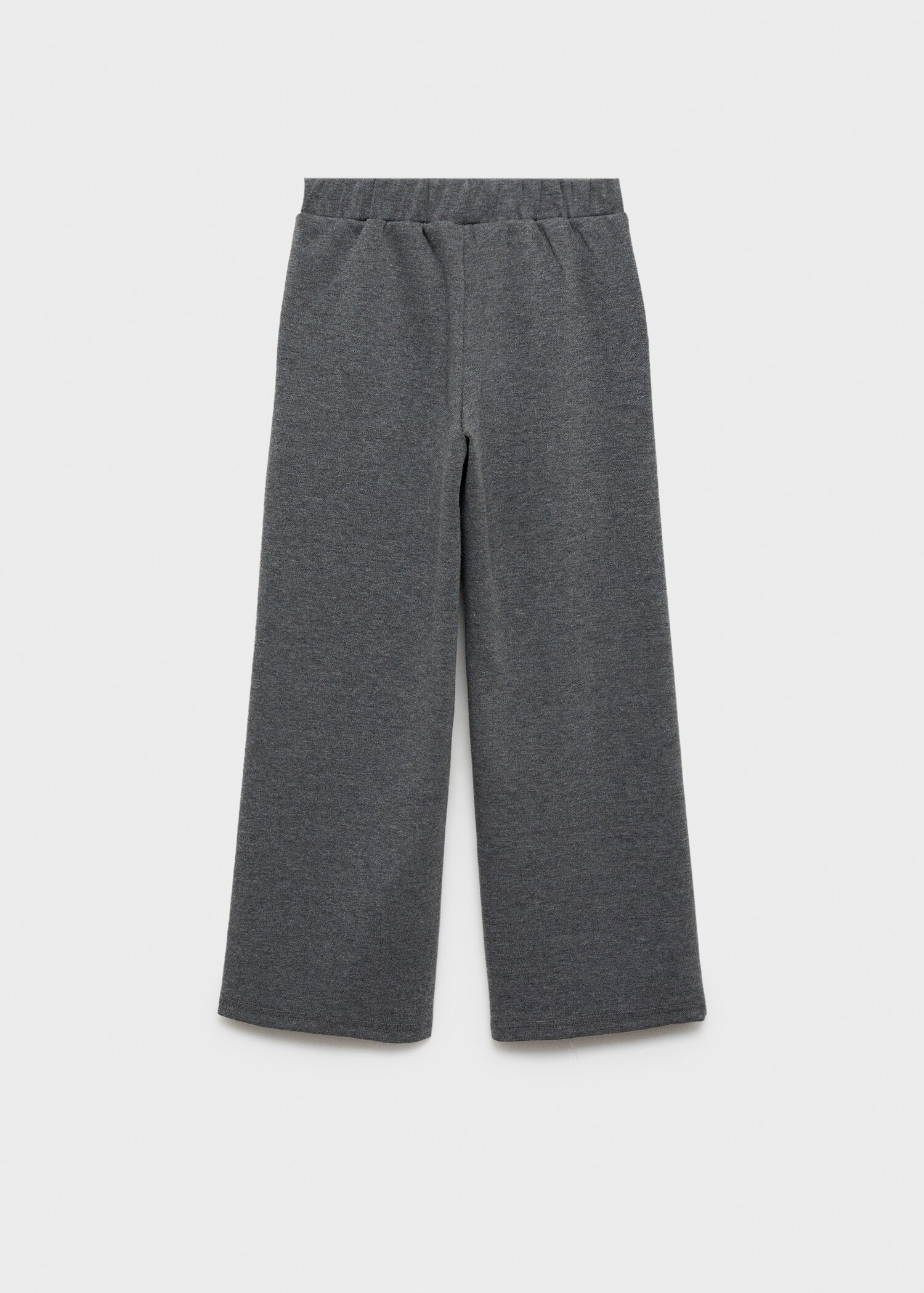 Straight knitted trousers - Reverse of the article