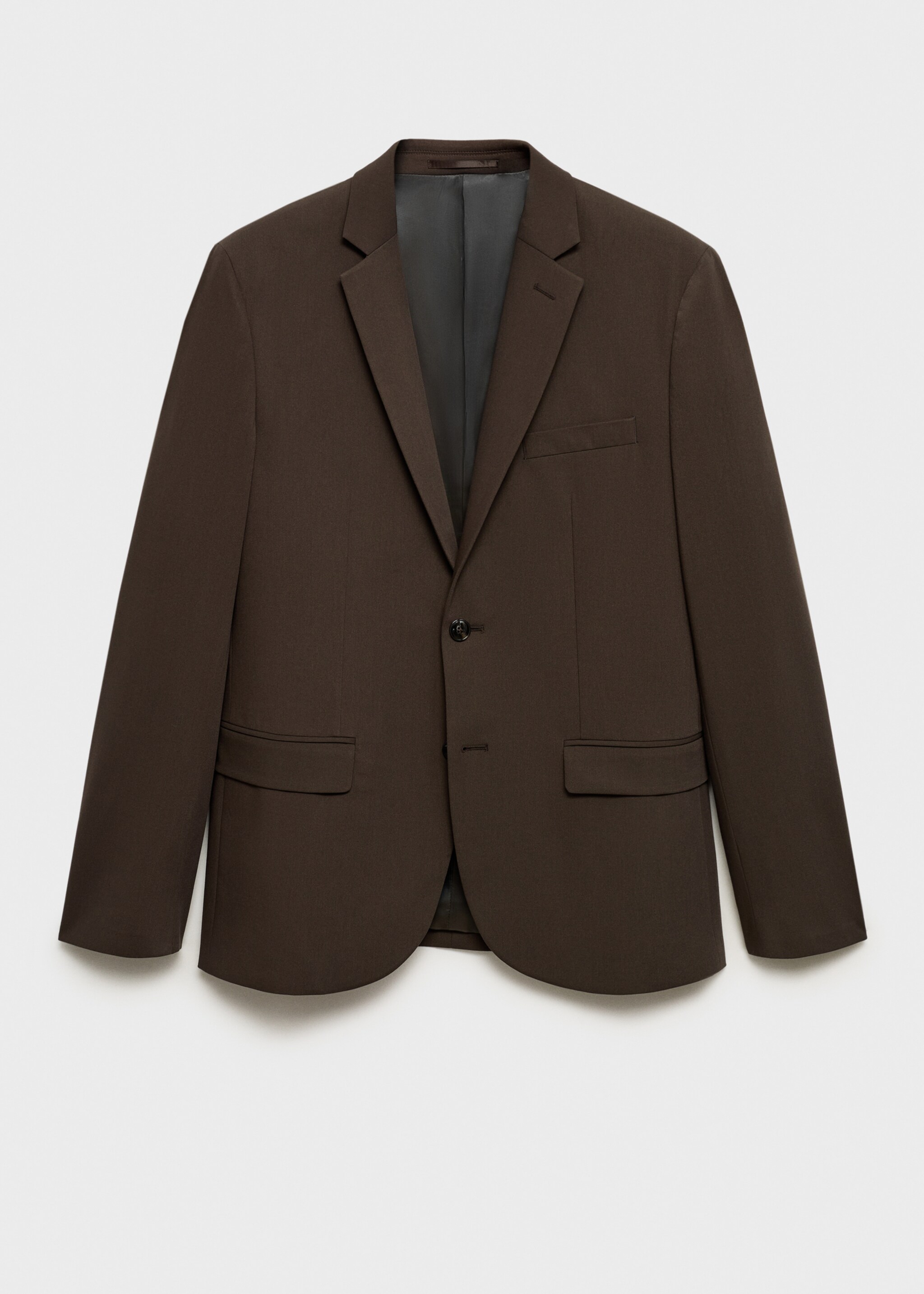 Oblekové sako super slim fit ze strečové látky - Zboží bez modelu, Hnědá. Ref: 87050622-00.