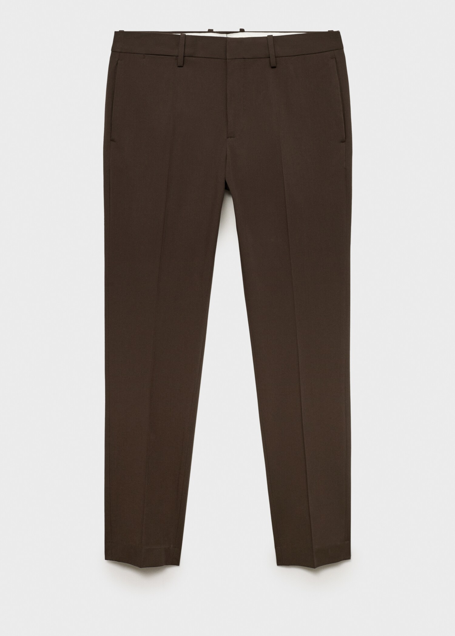 Stretch fabric super slim-fit suit trousers - Article without model