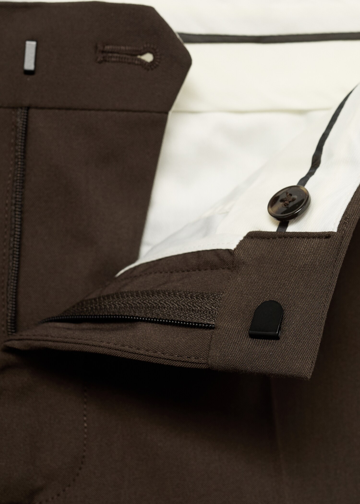 Stretch fabric super slim-fit suit trousers - Details of the article 0