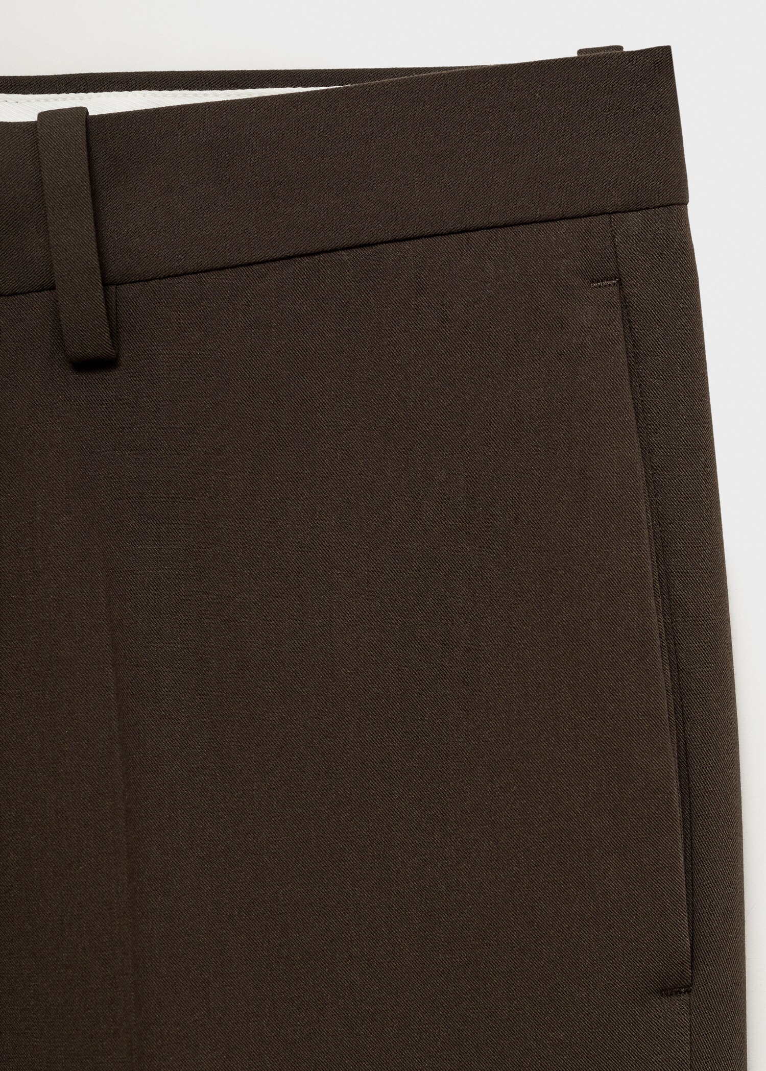 Stretch fabric super slim-fit suit trousers - Details of the article 8