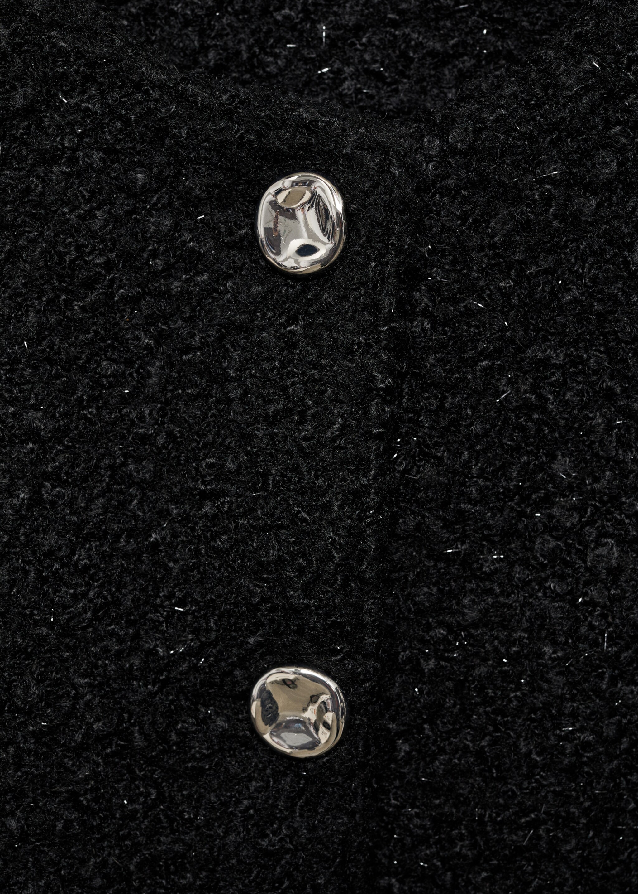 Bouclé-Jacke mit Glitzer-Finish - Detail des Artikels 8, Schwarz. Ref: 87050625-00.