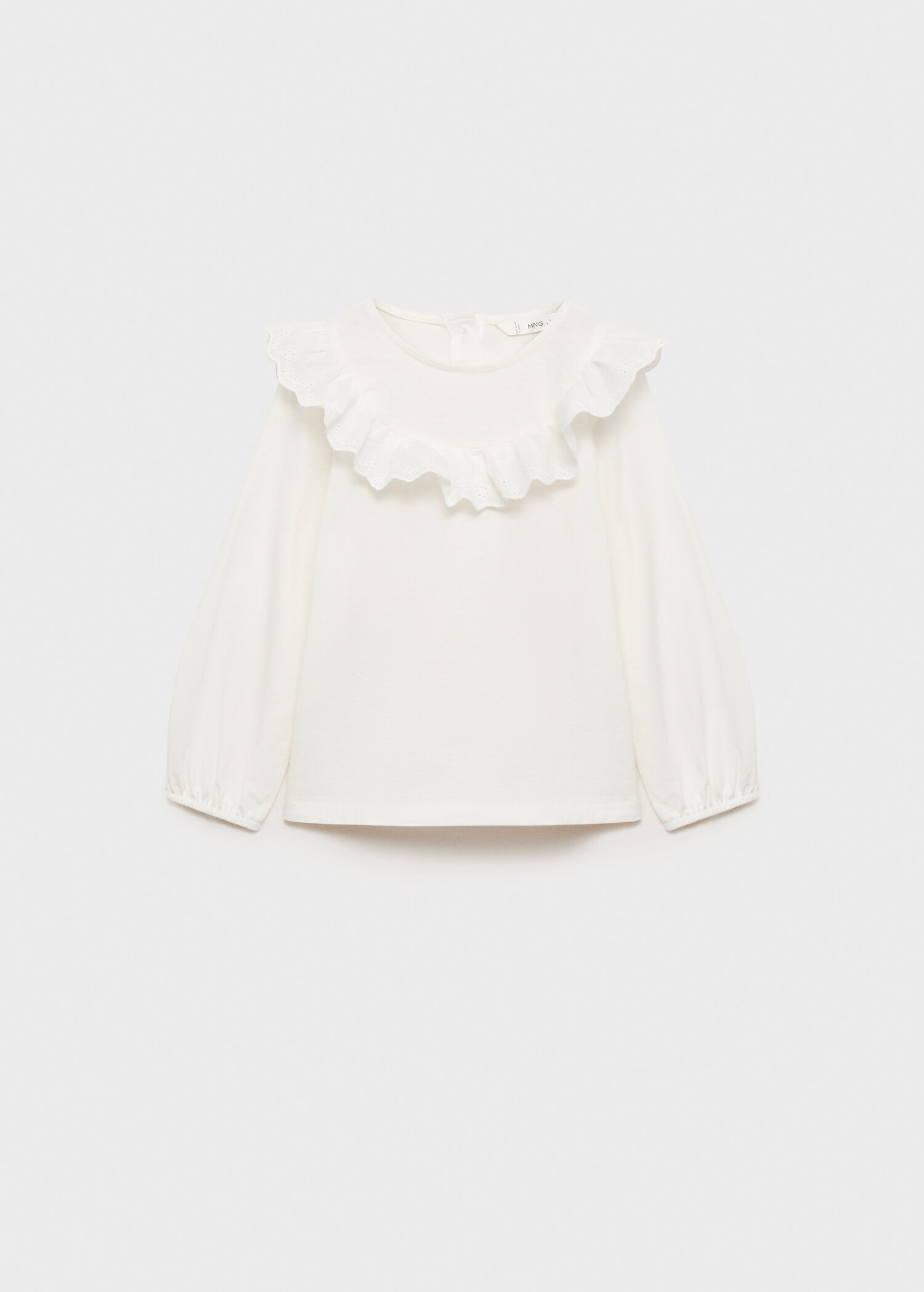 Ruffle cotton T-shirt - Article without model