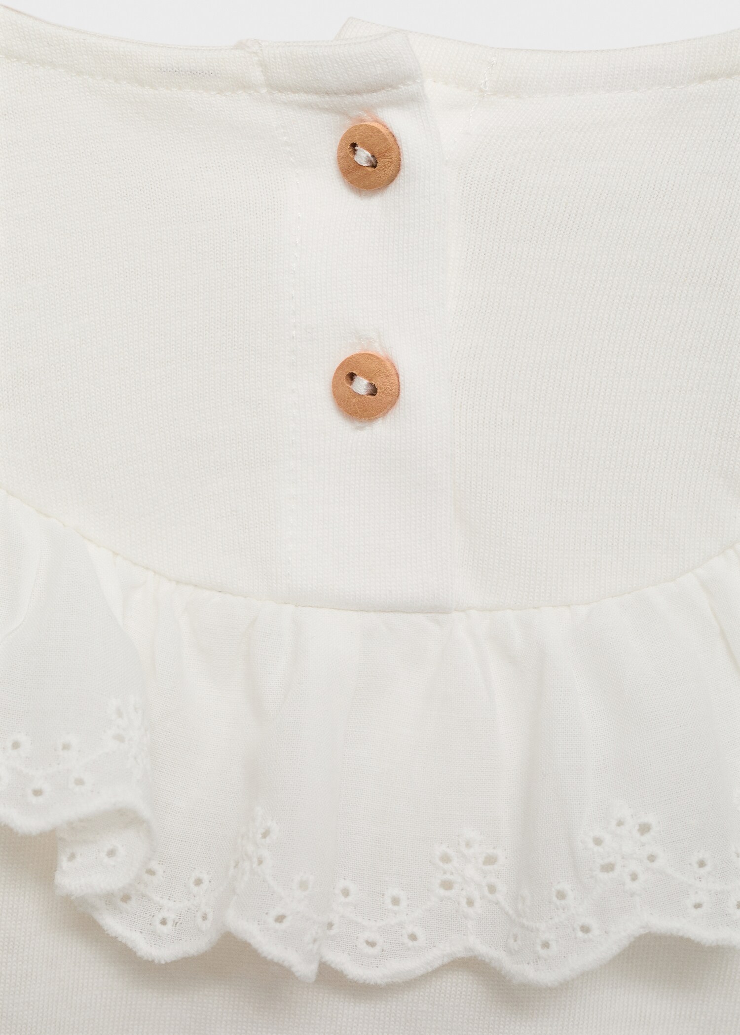 Ruffle cotton T-shirt - Details of the article 0