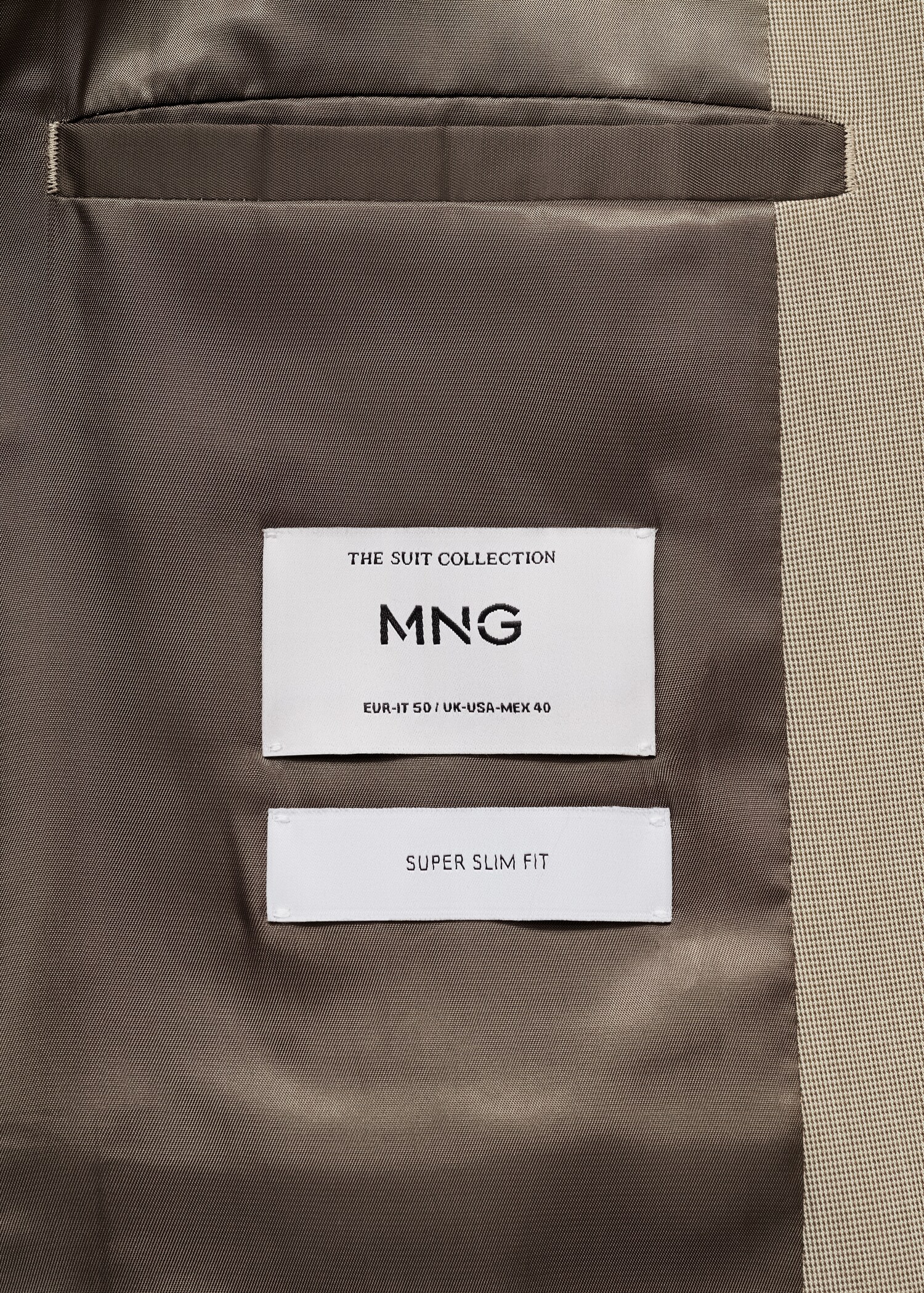 Oblekové sako super slim fit ze strečové látky - Detail zboží 0