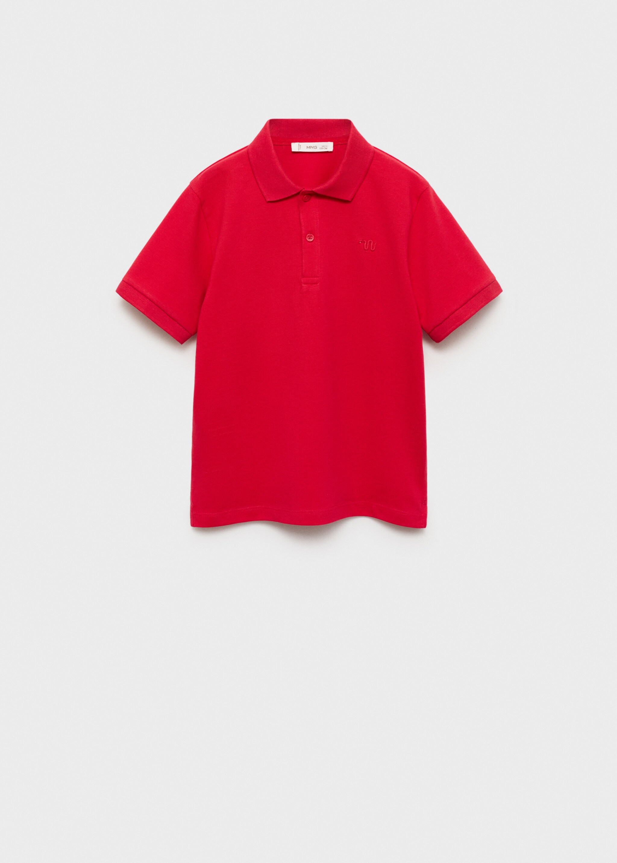 Kurzarm-Poloshirt aus Baumwolle - Artikel ohne Model, Rot. Ref: 87050630-00.