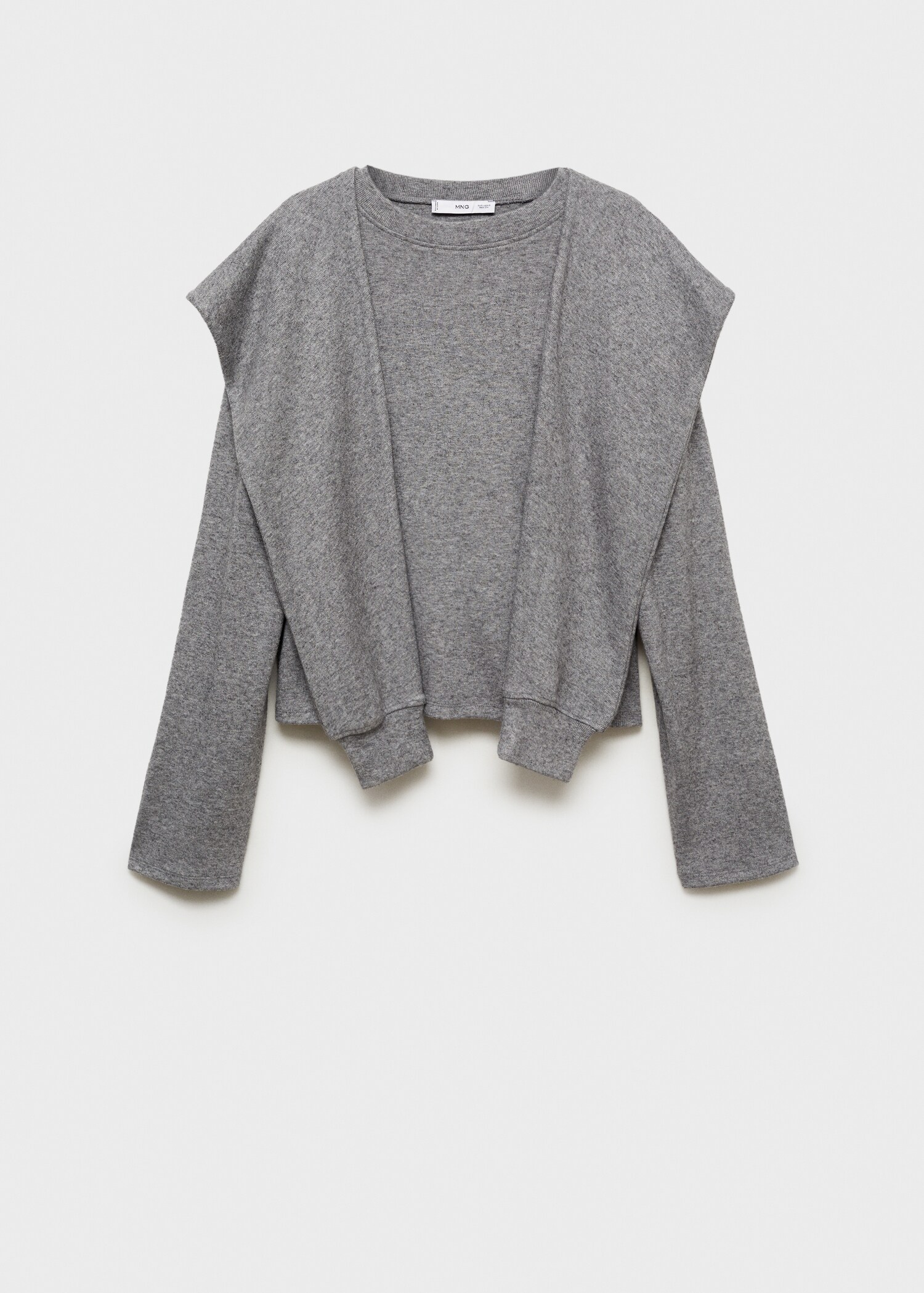 Sweatshirt with decorative sleeve - Article without model
