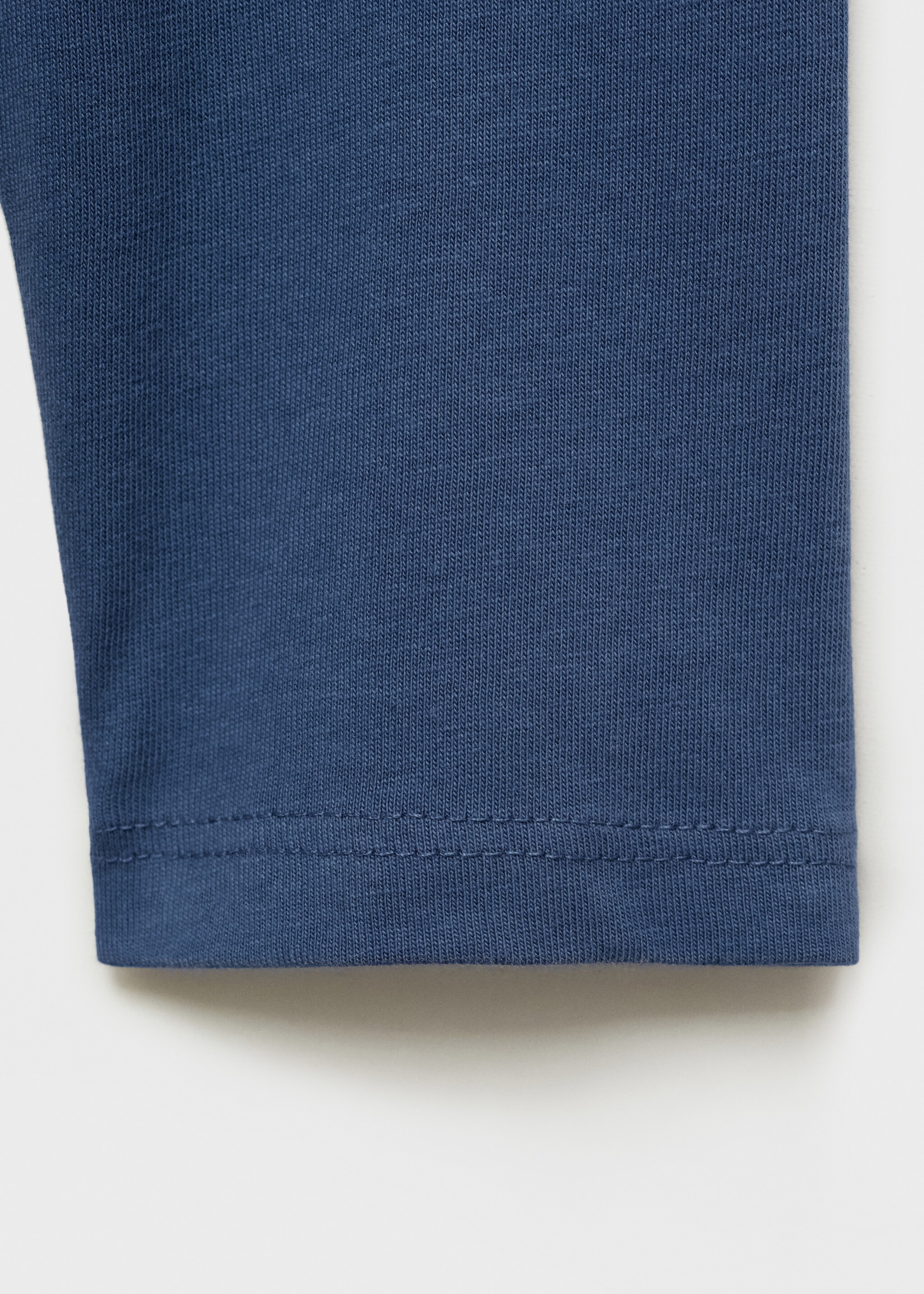 Message cotton T-shirt - Details of the article 0, Blue. Ref: 87050637-00.