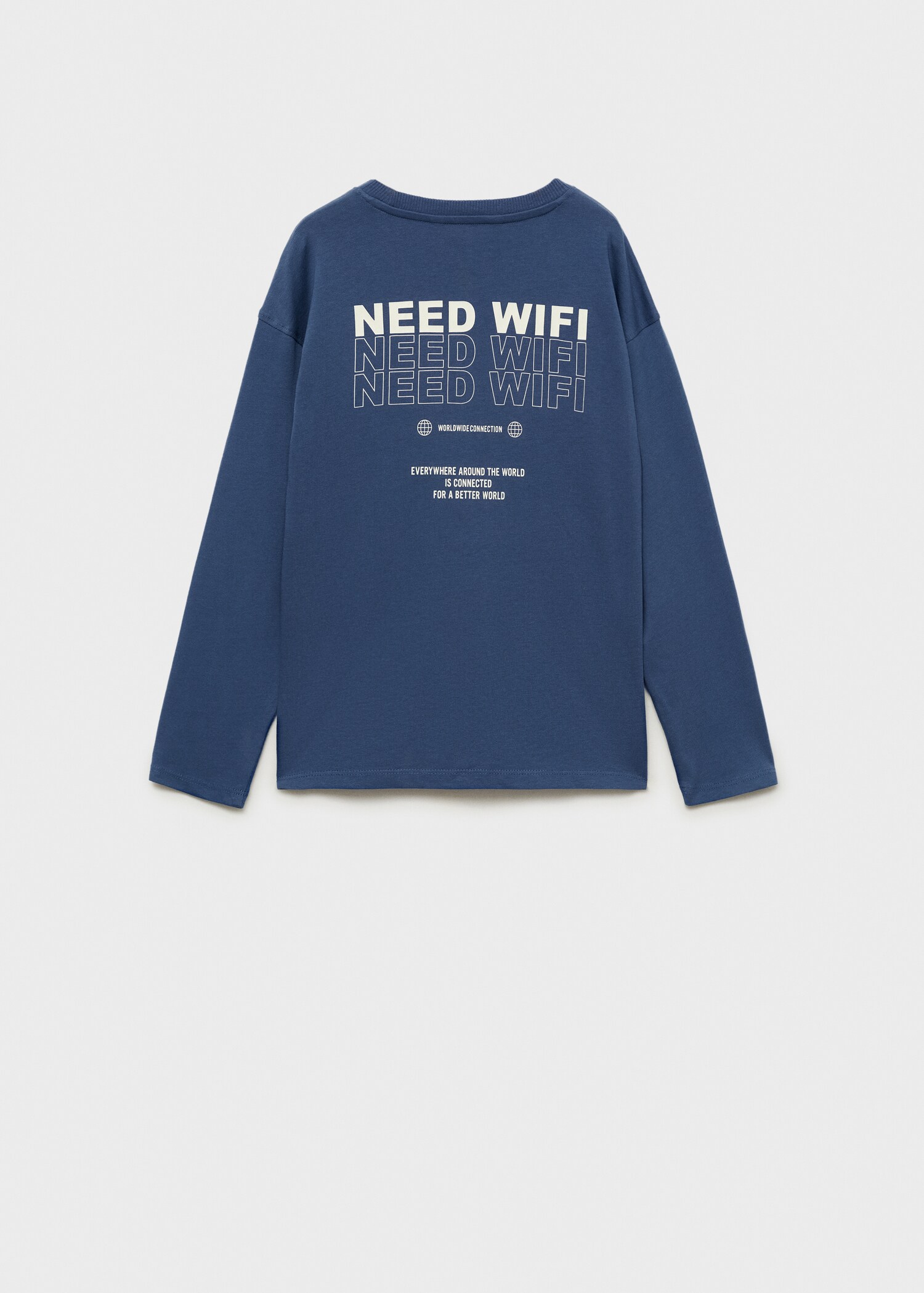 Message cotton T-shirt - Reverse of the article