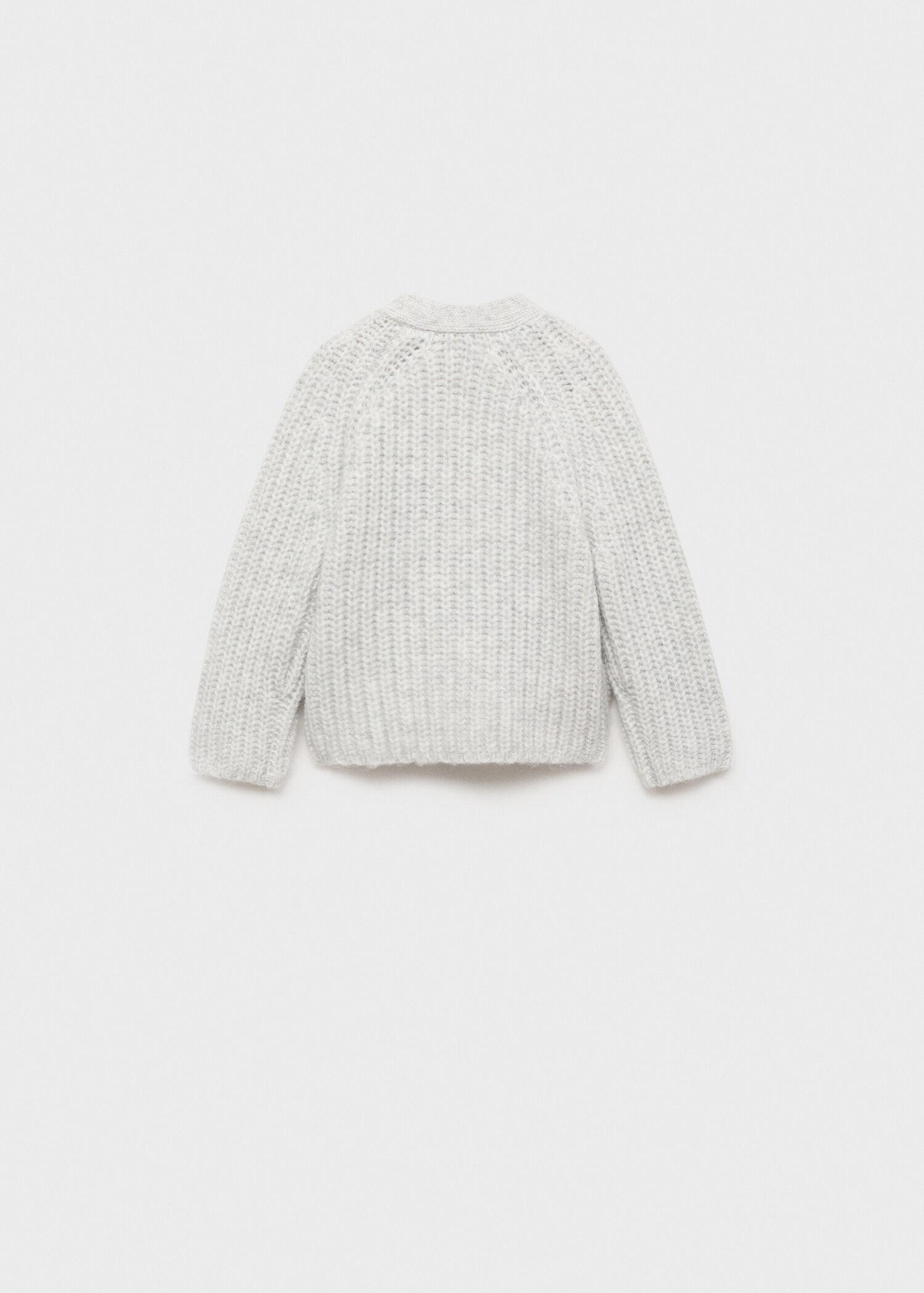 Knitted button cardigan - Reverse of the article