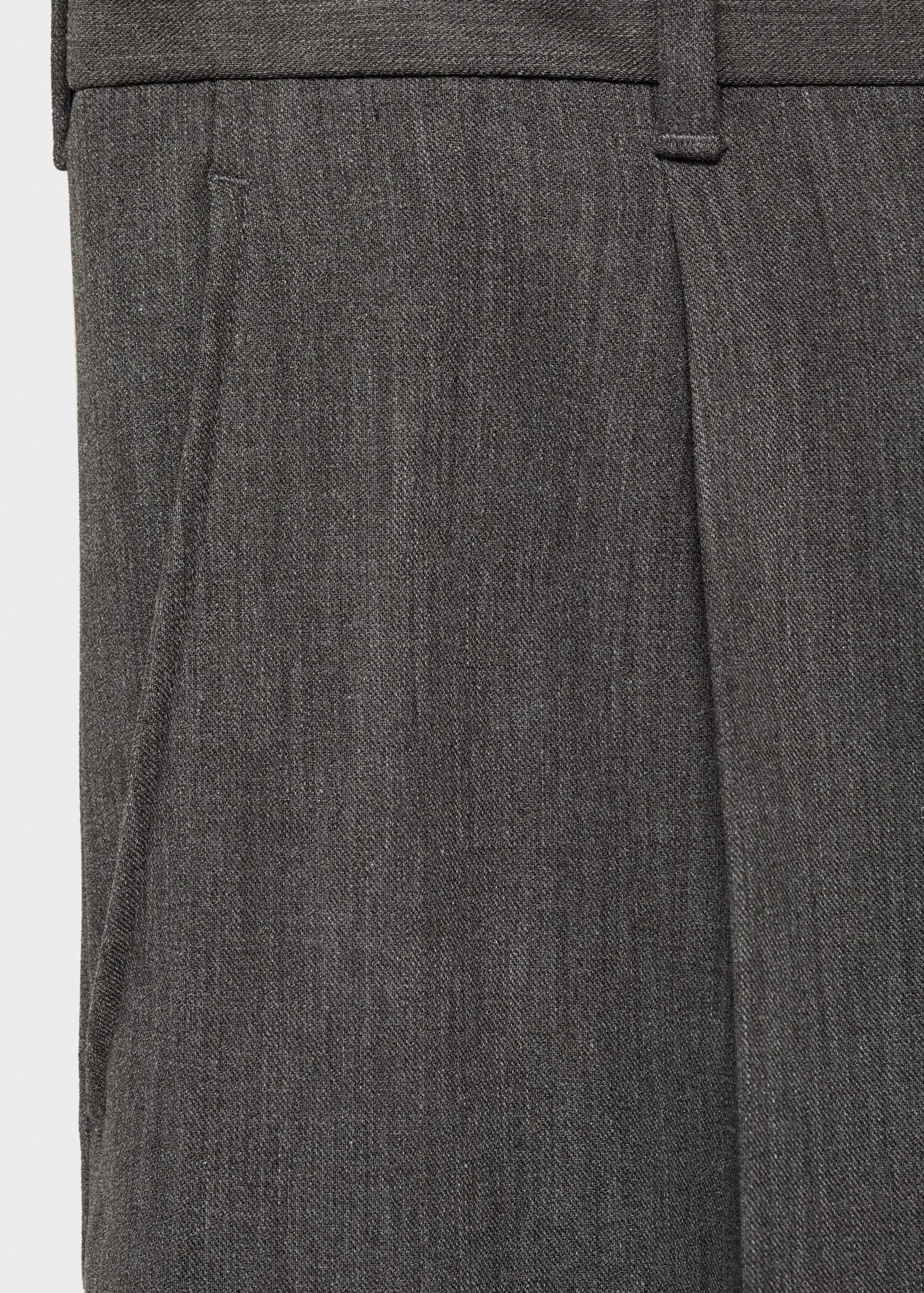 Straight-fit pleated trousers - Details of the article 0
