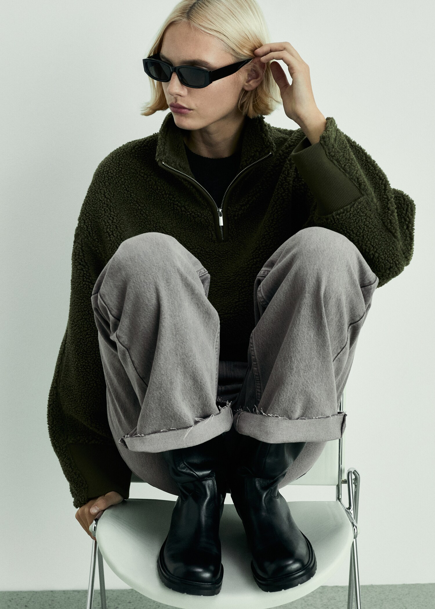 Danila high-waisted wide-leg jeans - Details of the article 2