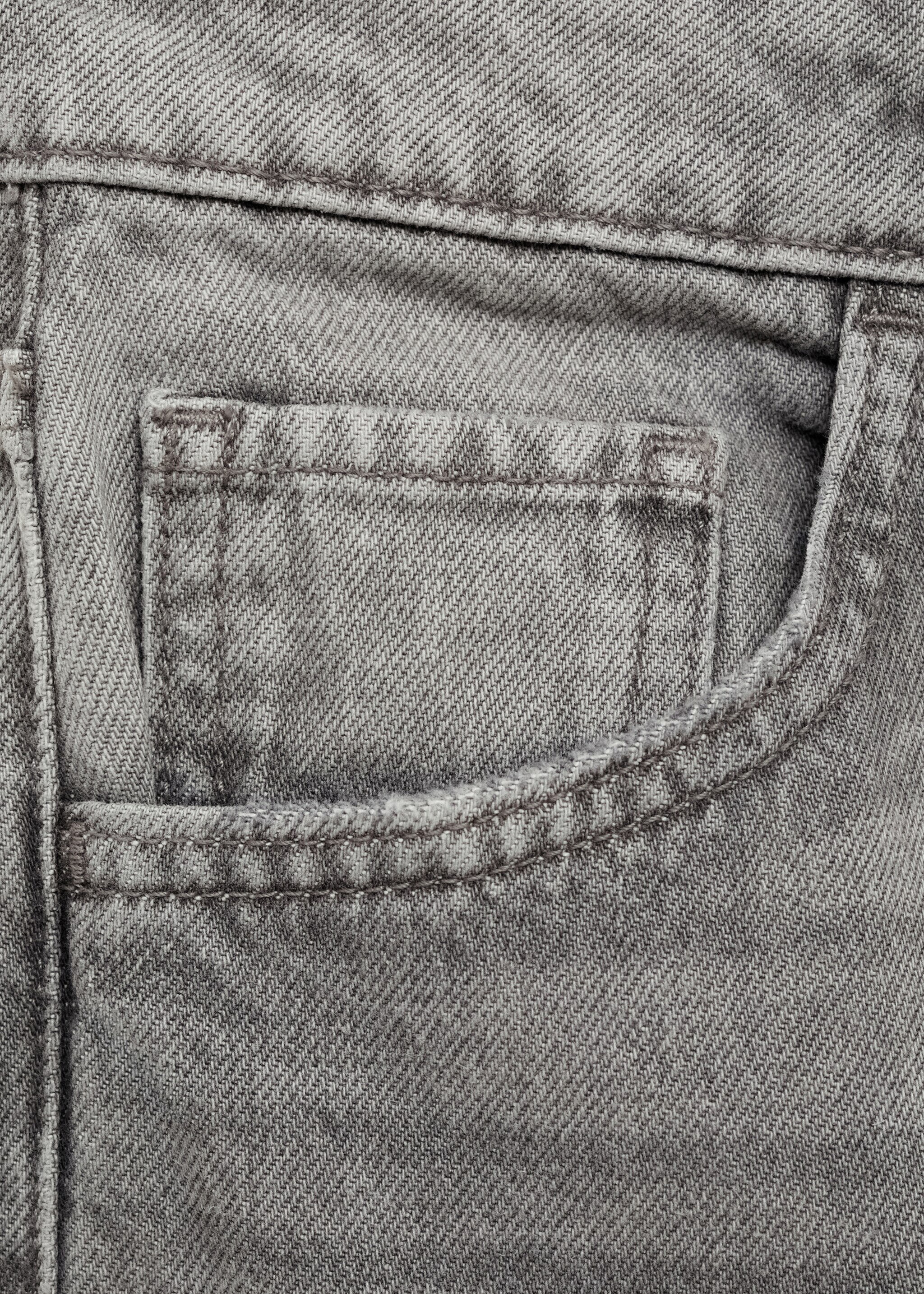 Danila high-waisted wide-leg jeans - Details of the article 8, Denim Grey. Ref: 87050641-00.