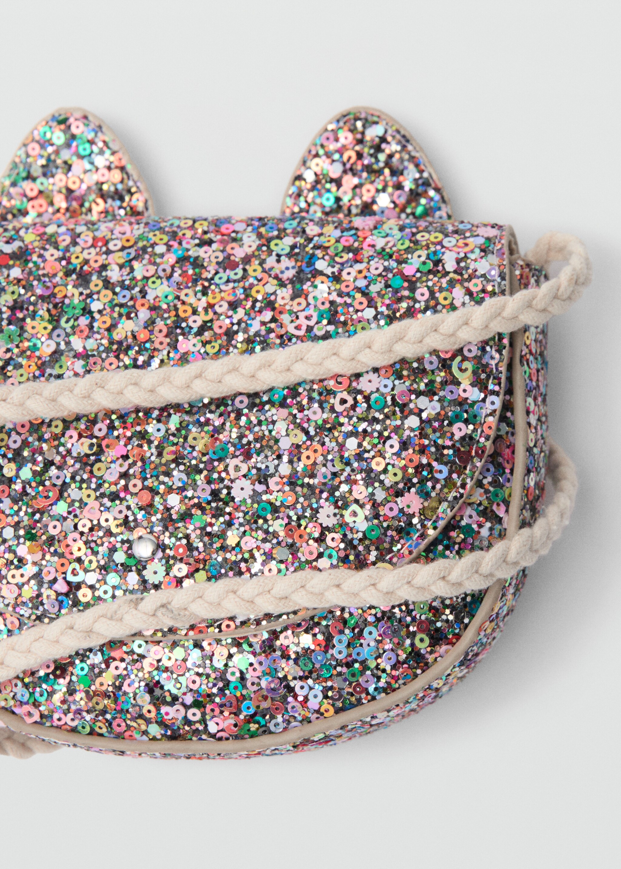 Glitter bag - Details of the article 2, Pink. Ref: 87050643-00.