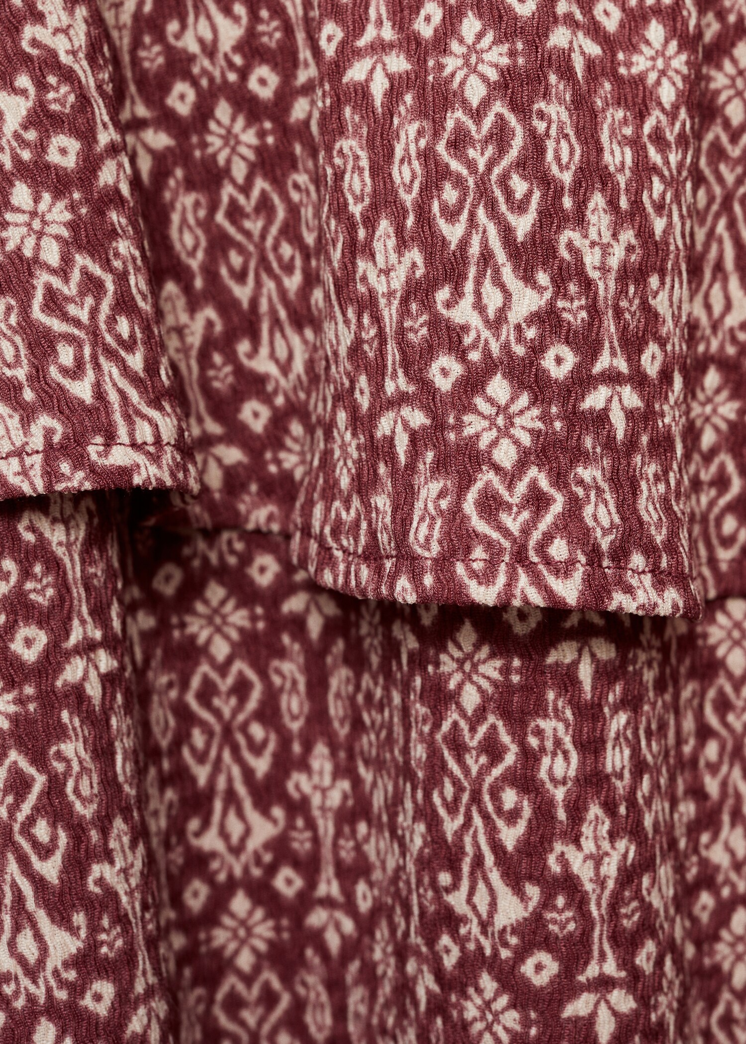 Bedrukte rok met ruches - Detail van het artikel 0