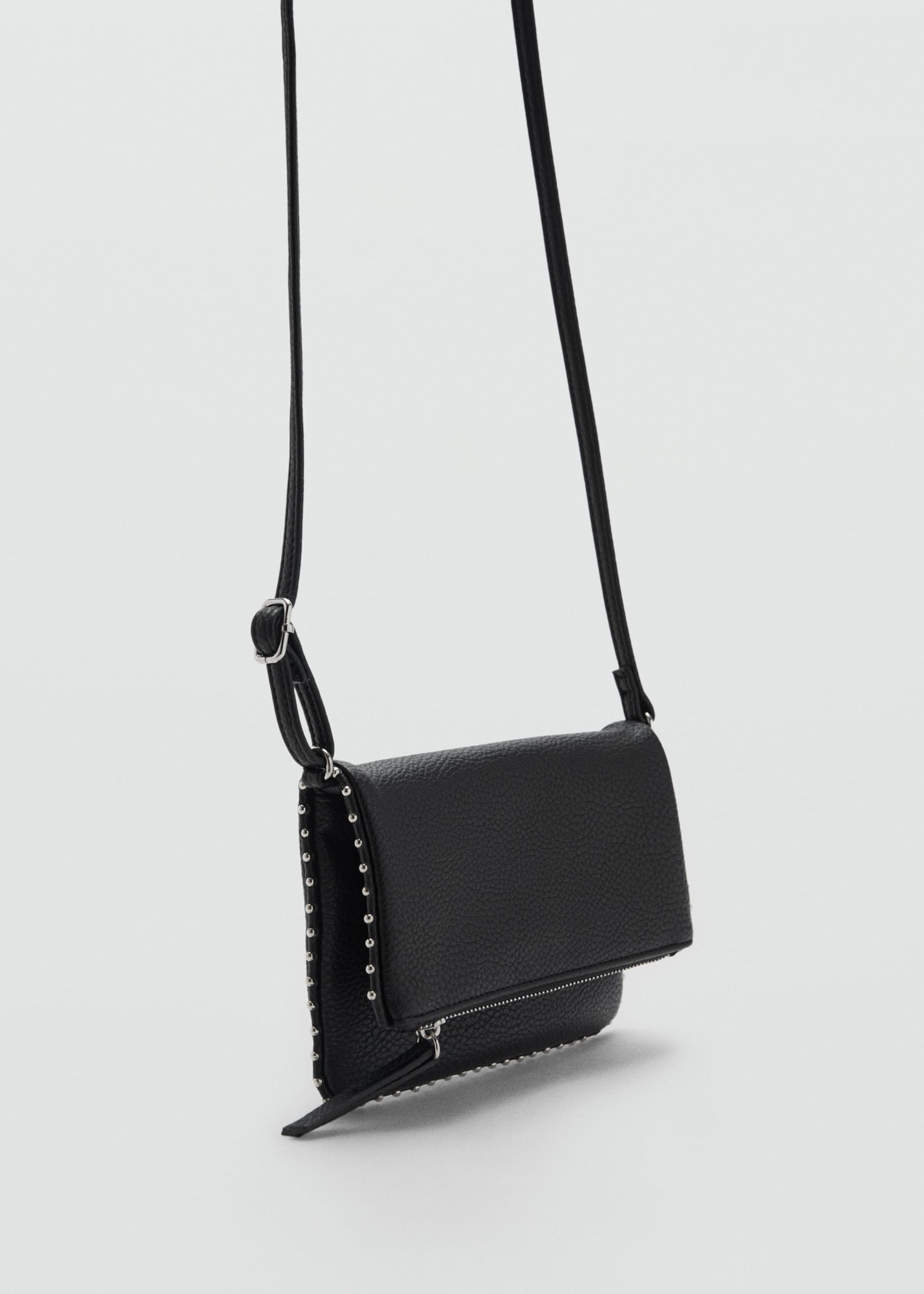Stud cross body bag - Medium plane, Black. Ref: 87050648-00.