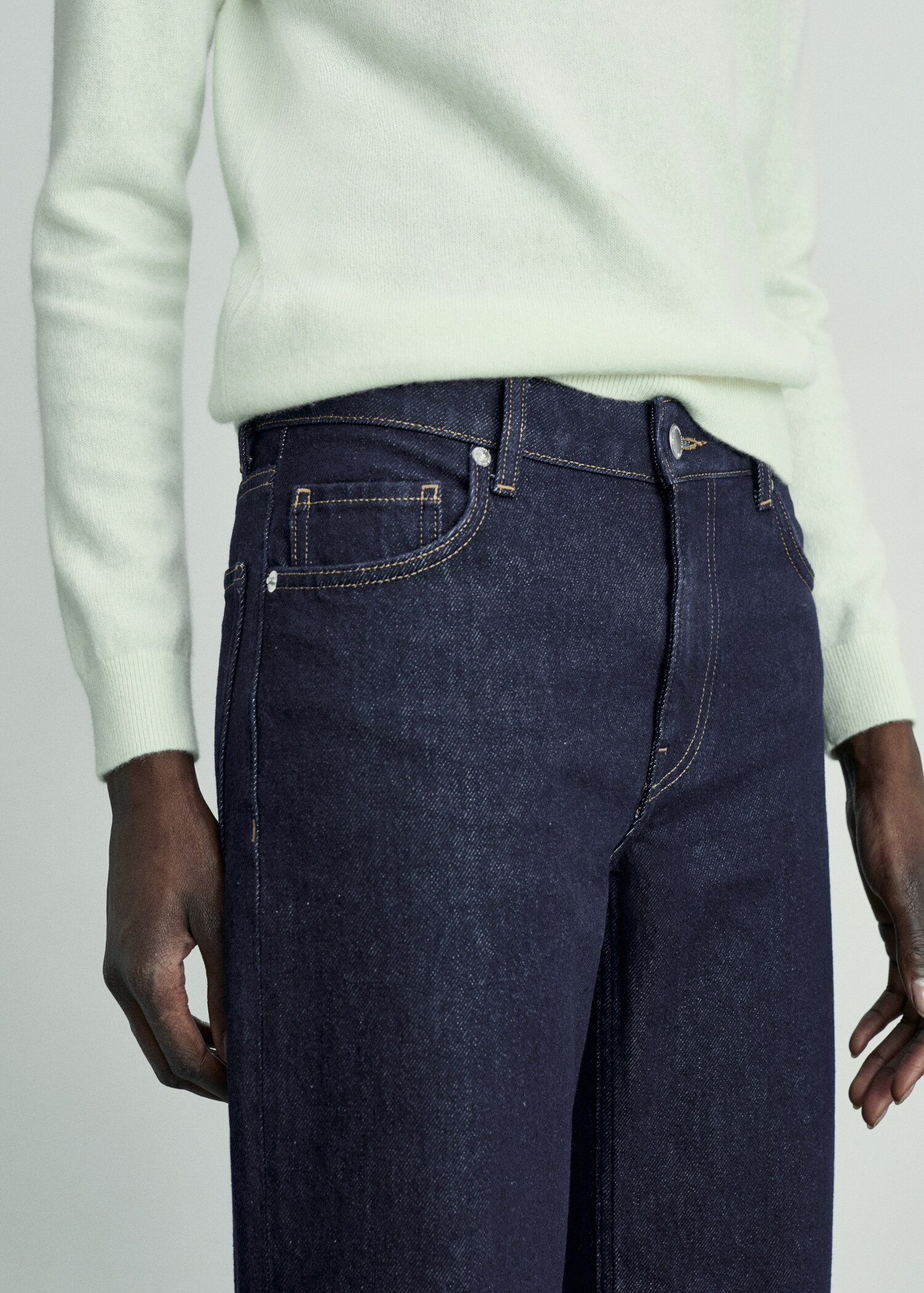 Rinse-wash jeans with cuffs - Details of the article 6