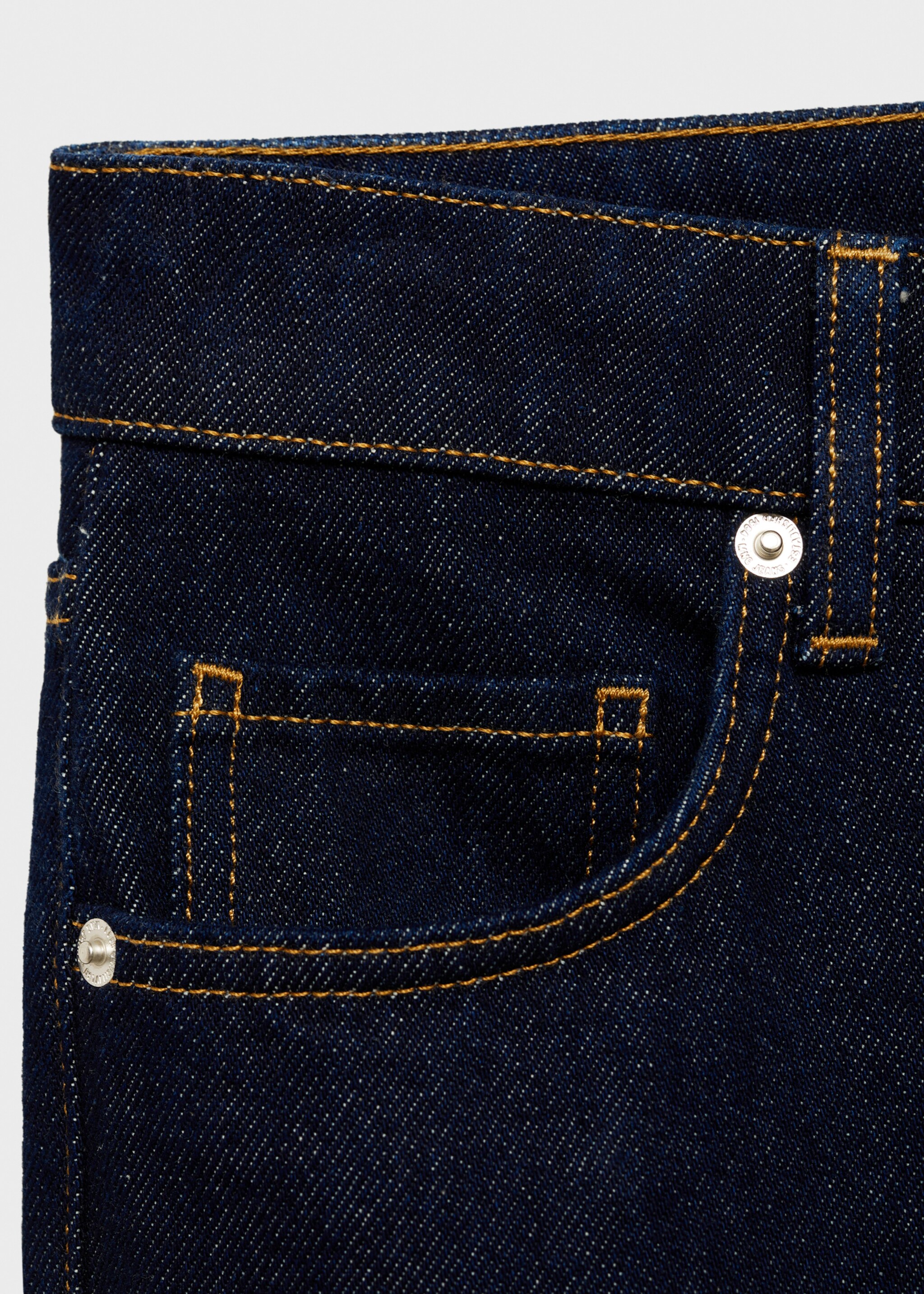 Rinse-wash jeans with cuffs - Details of the article 8, Open Blue. Ref: 87050650-00.