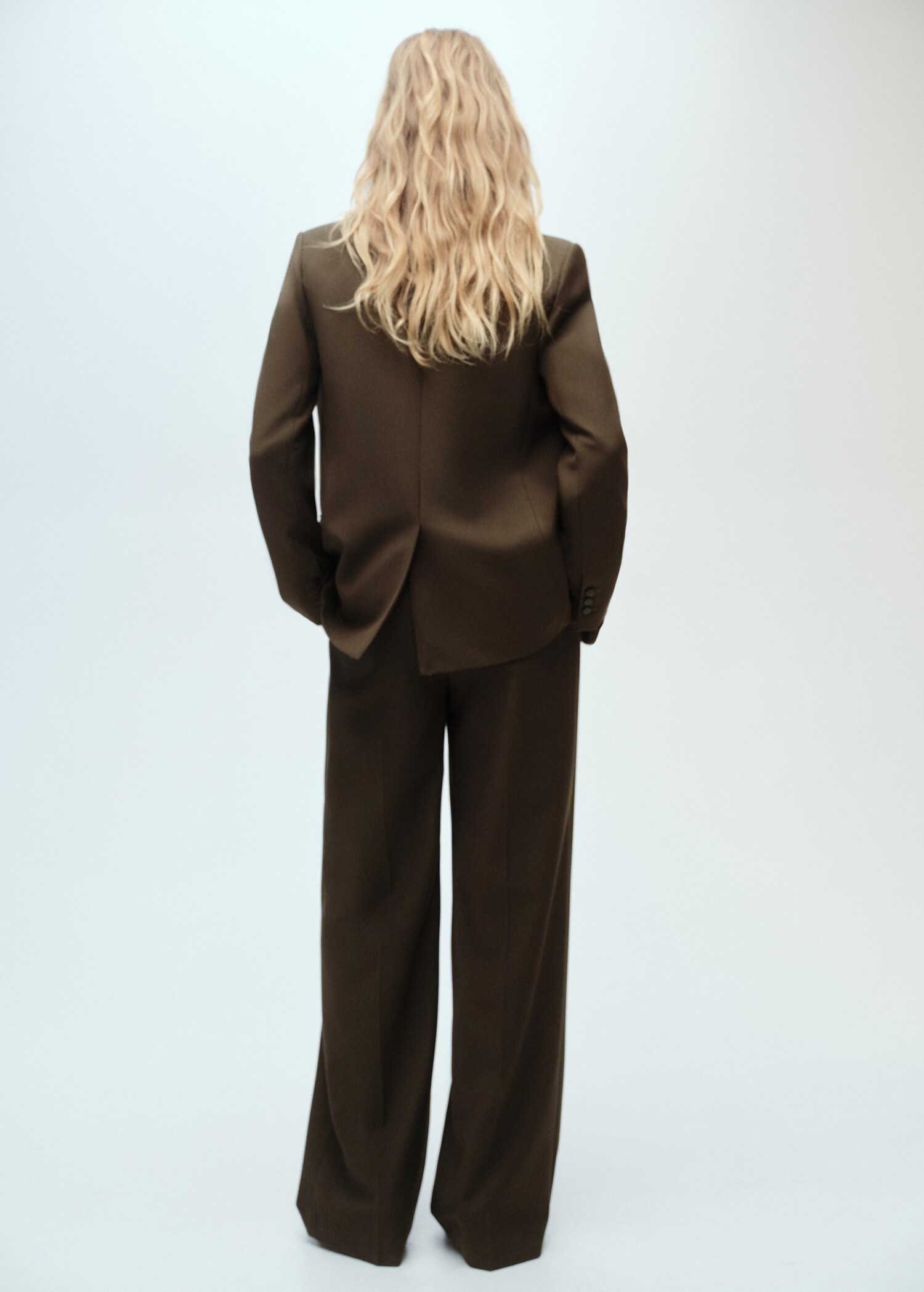 Straight-fit suit blazer - Reverse of the article