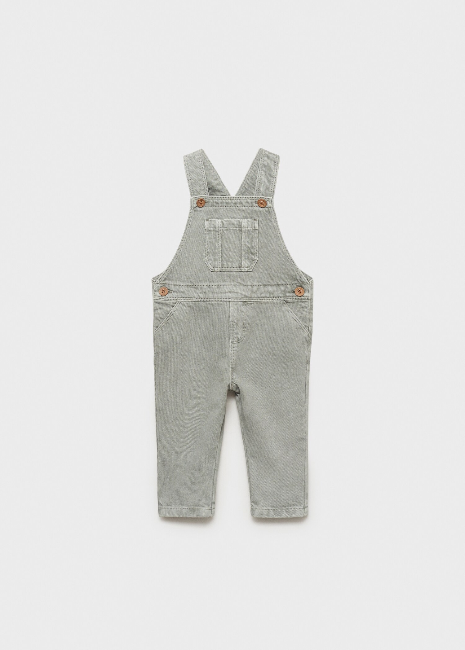 Long denim overalls with pocket - Article without model
