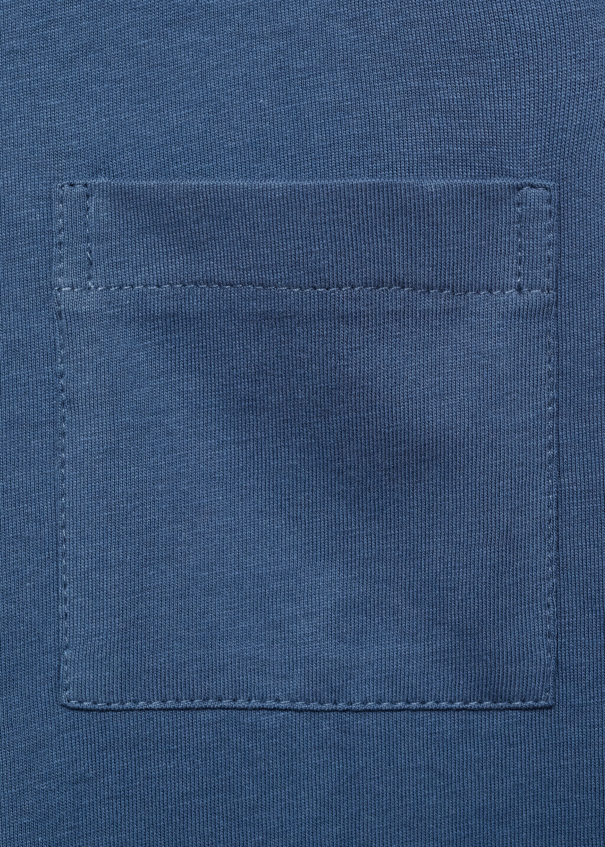 Langer Baumwoll-Pyjama mit Streifenmuster - Detail des Artikels 8, Blau. Ref: 87051049-00.