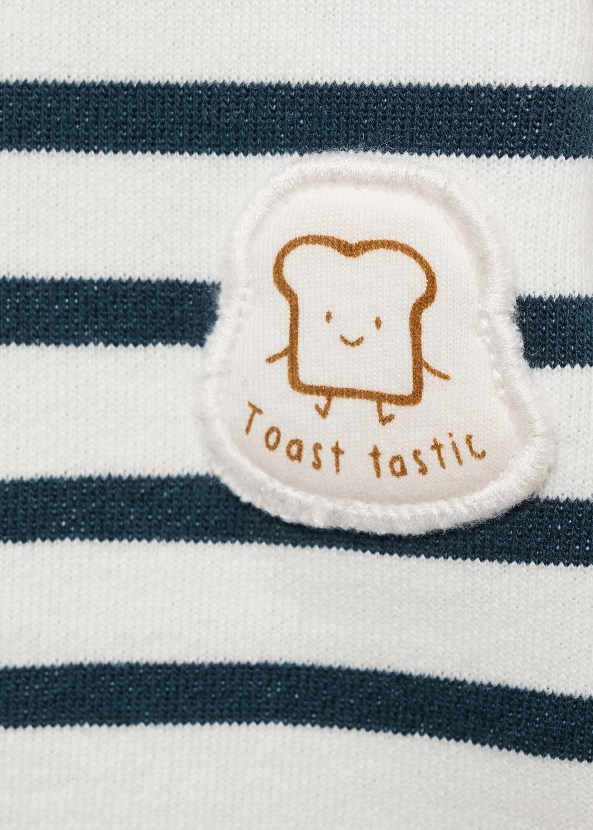 Sudadera algodón rayas - Detalle del artículo 8, Azul marino oscuro. Ref: 87051052-00.