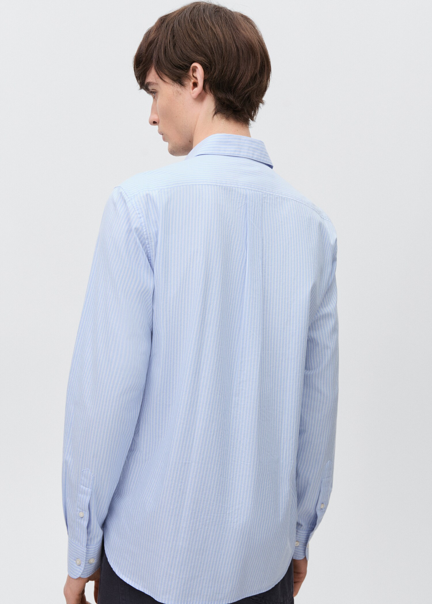 Striped cotton shirt - Reverse of the article