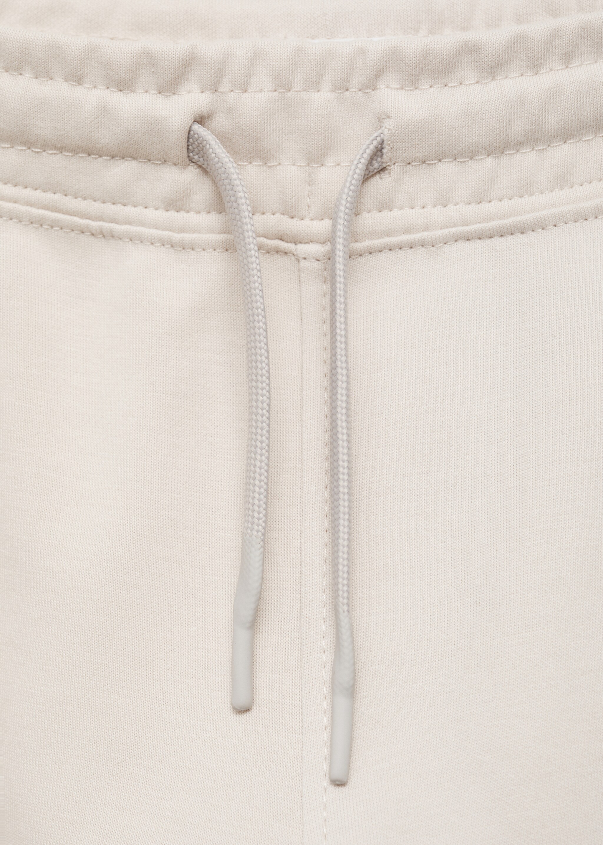 Jogger trousers with elastic waist - Details of the article 8, Ice Grey. Ref: 87051512-00.