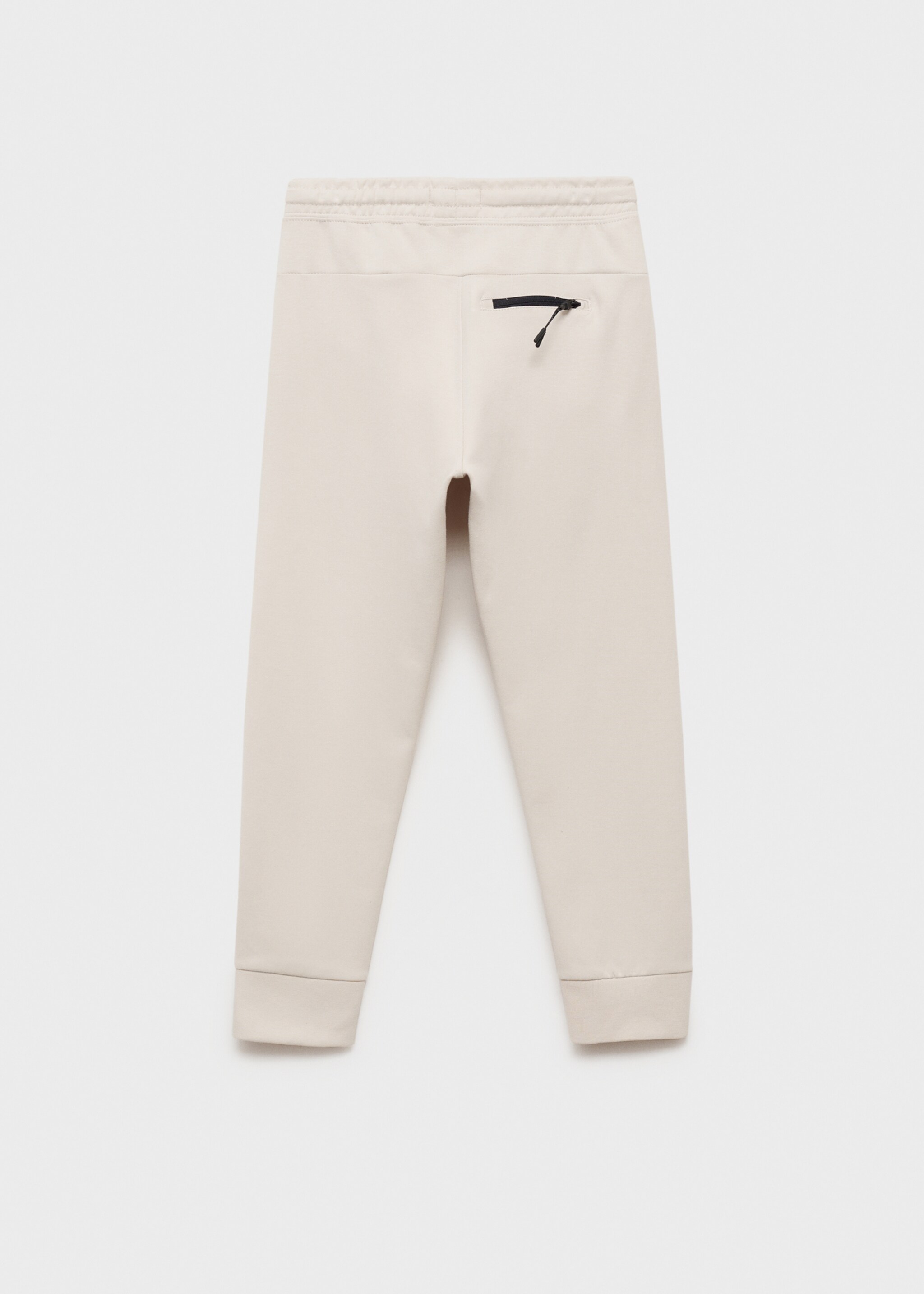 Jogger trousers with elastic waist - Reverse of the article, Ice Grey. Ref: 87051512-00.
