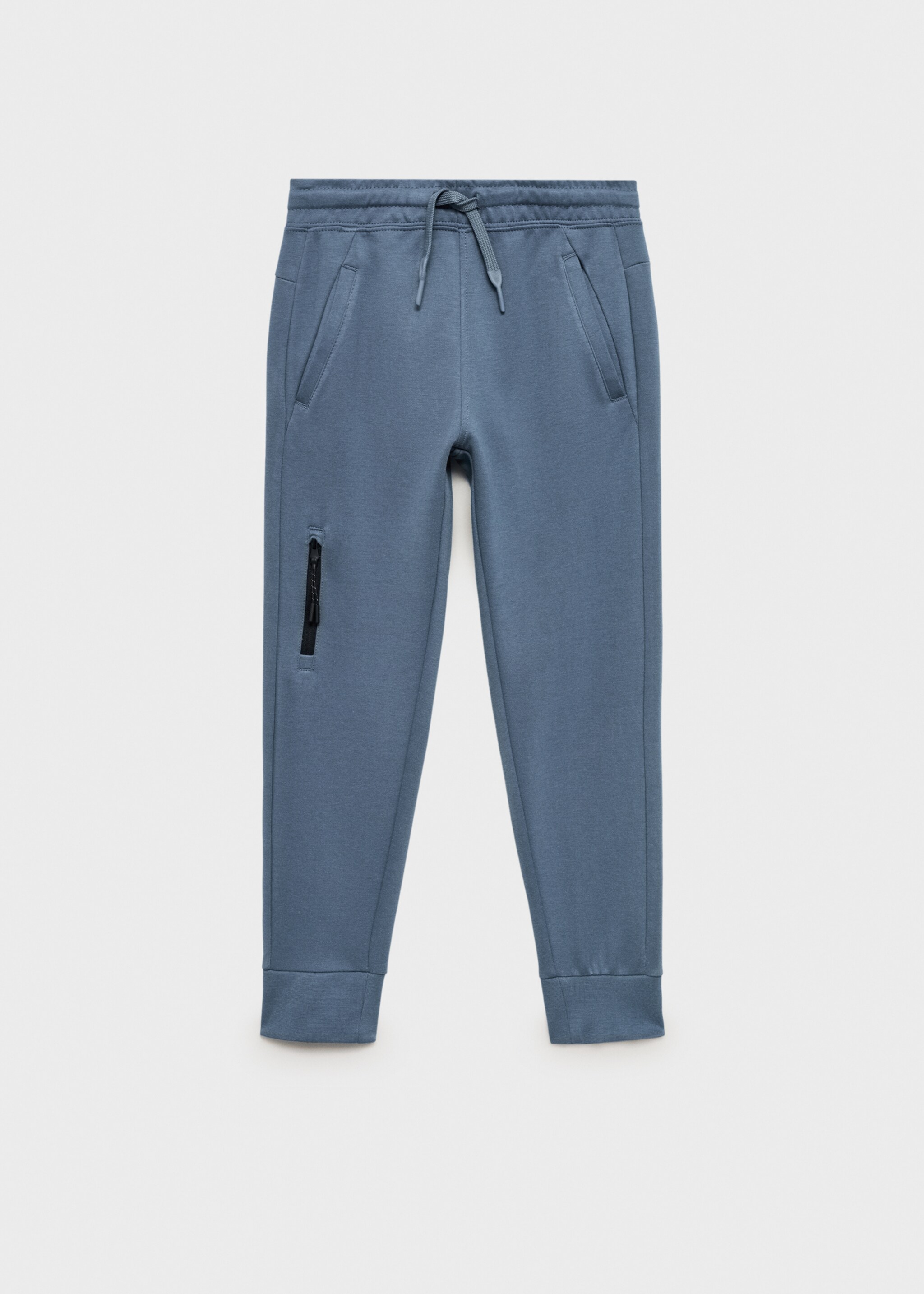 Jogger trousers with elastic waist - Article without model, Blue. Ref: 87051512-00.