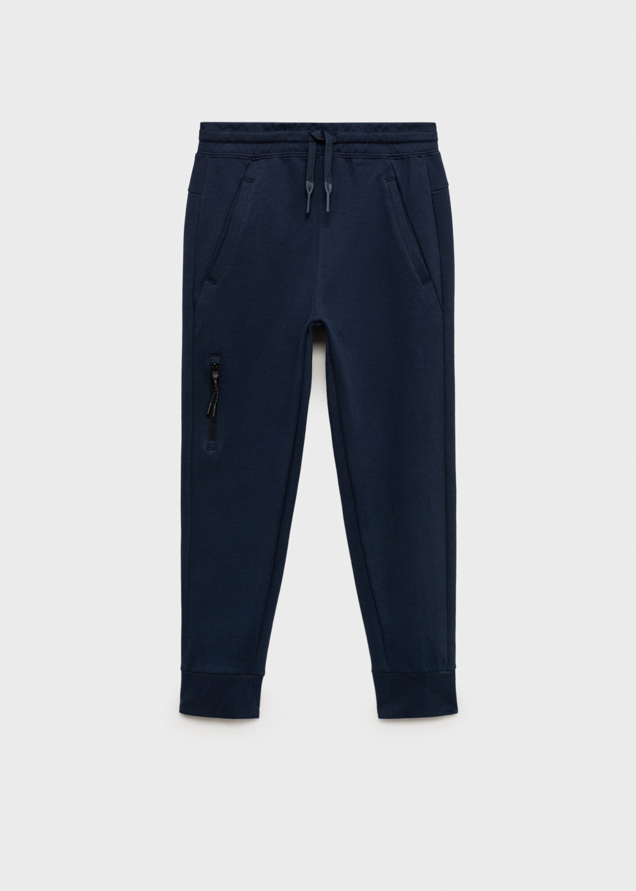 Jogger trousers with elastic waist - Article without model, Dark Navy. Ref: 87051512-00.