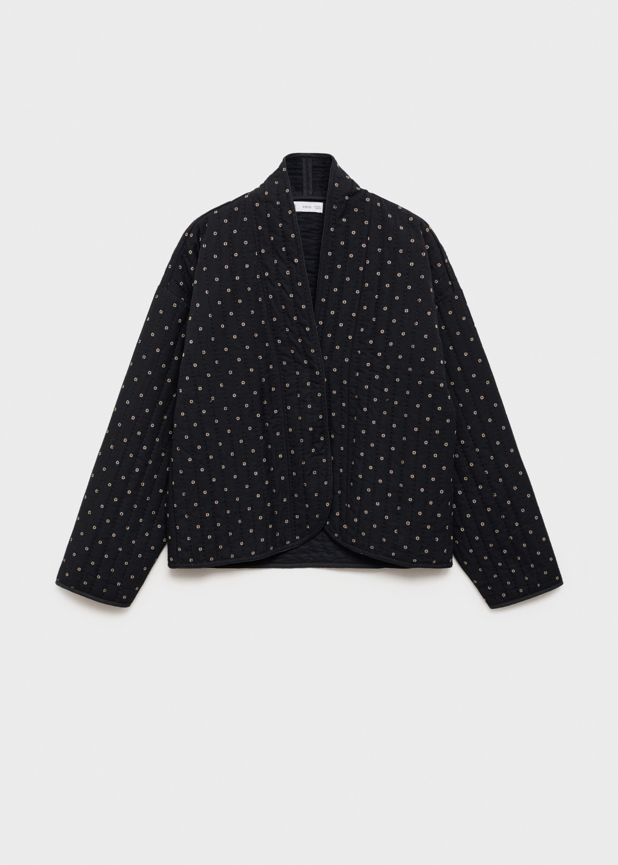 Blouson matelassé coton - Article sans modèle, Noir. Ref: 87051513-00.