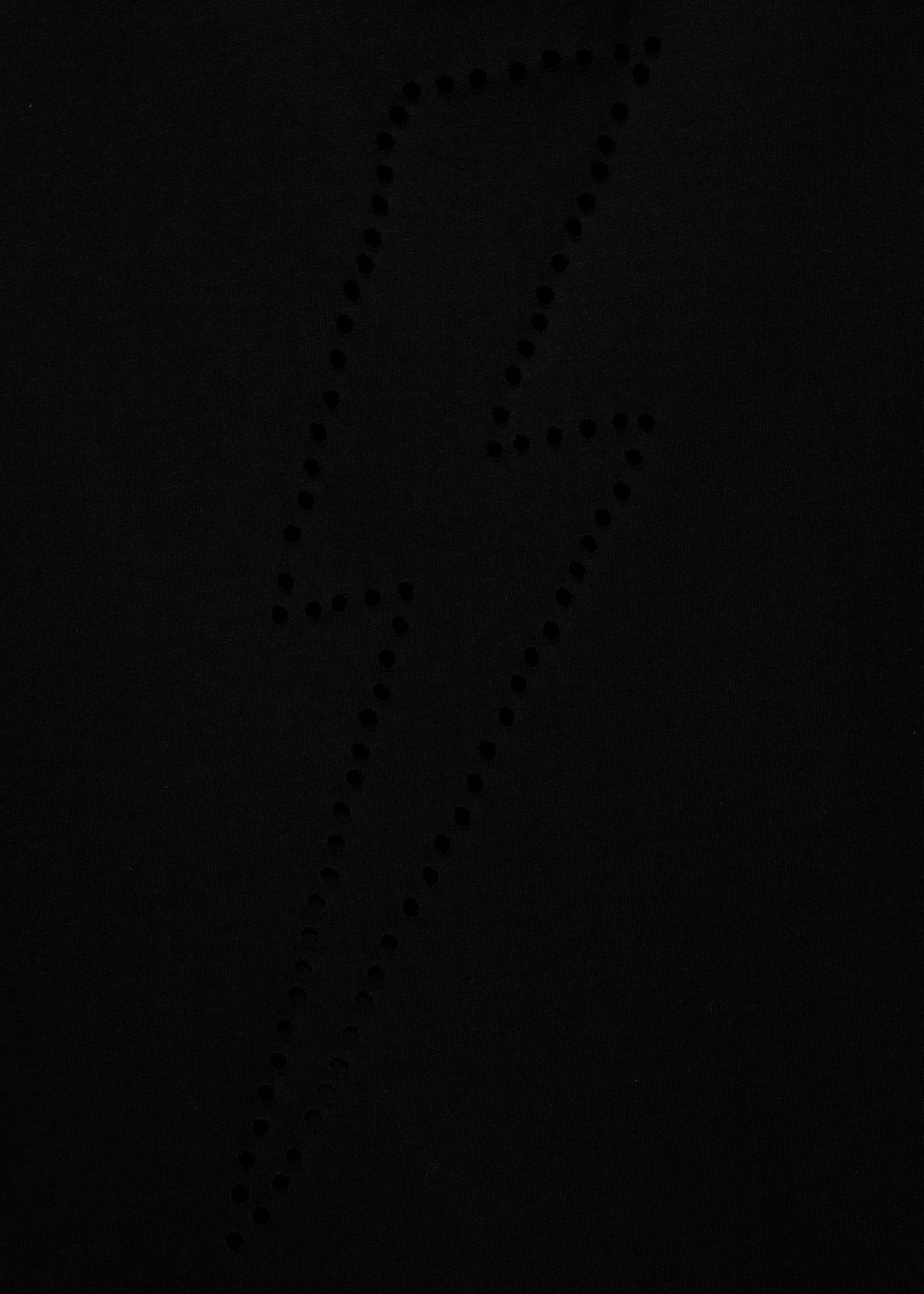 T-Shirt mit gestanztem Blitz-Motiv - Detail des Artikels 0, Schwarz. Ref: 87051515-00.