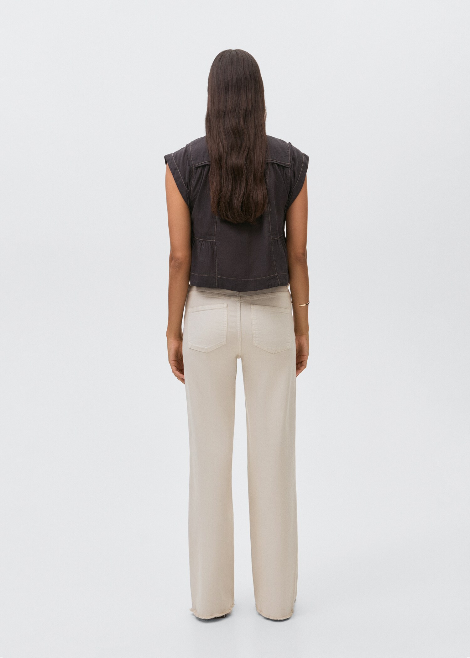 Jean straight-fit clouté - Verso de l’article