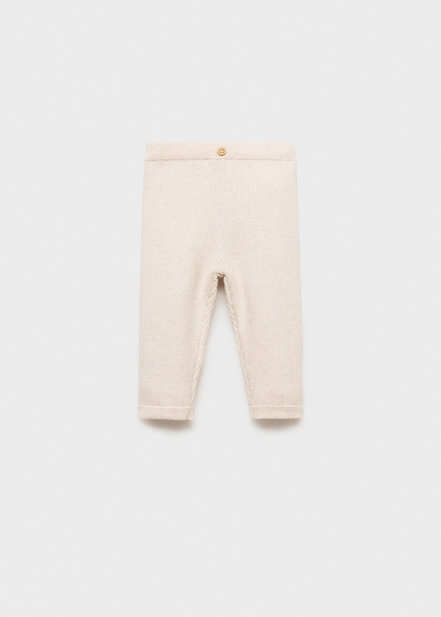 Cotton ribbed leggings - Article without model