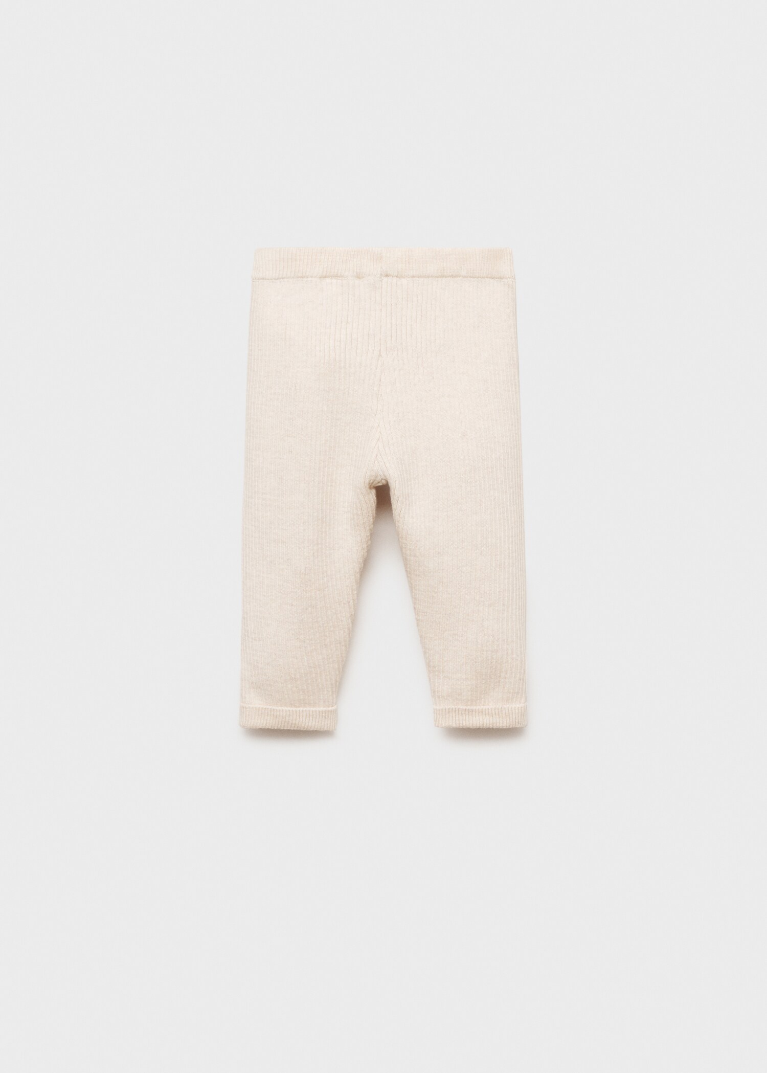 Cotton ribbed leggings - Reverse of the article