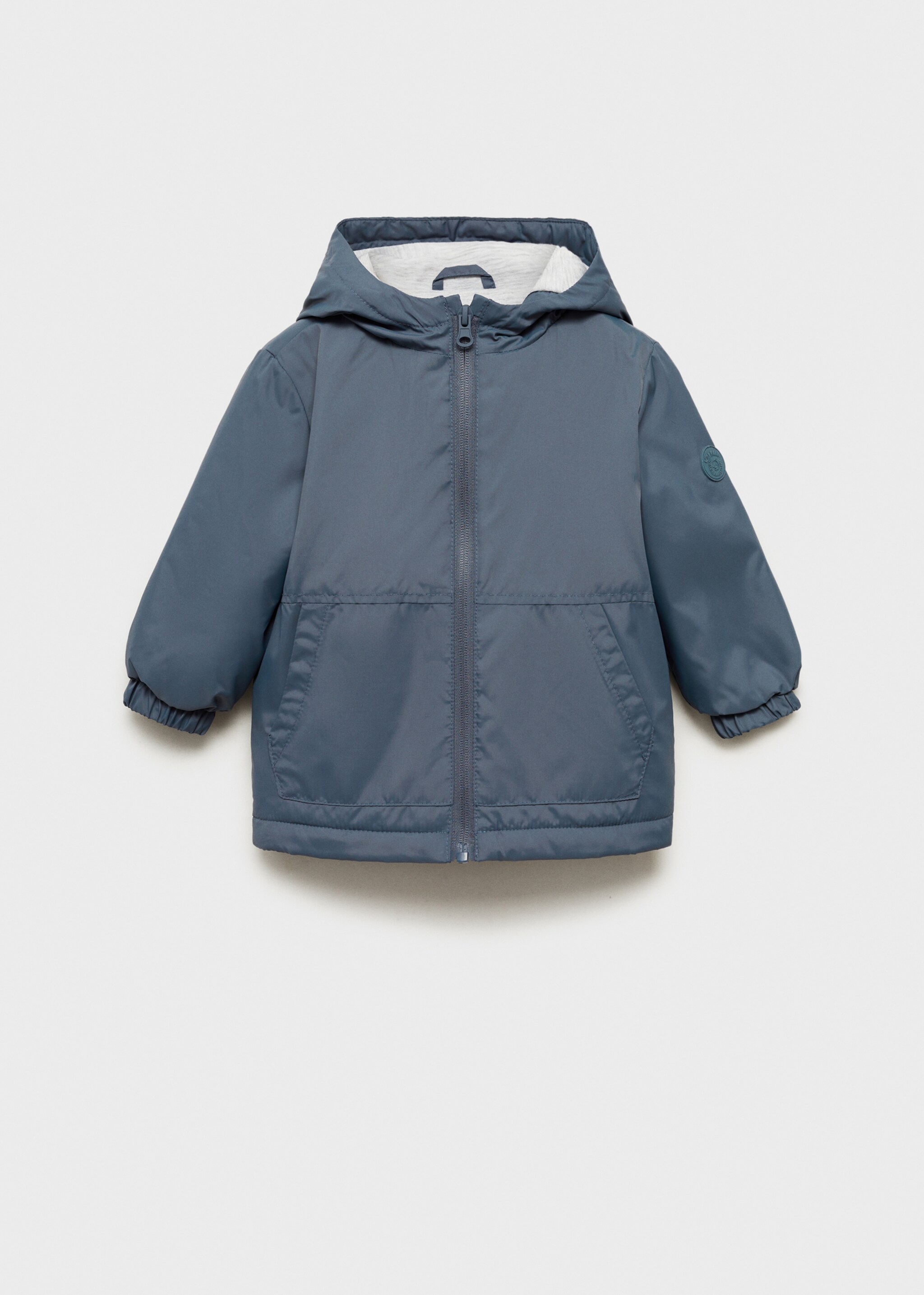 Hood puffer coat - Article without model, Blue. Ref: 87052024-00.