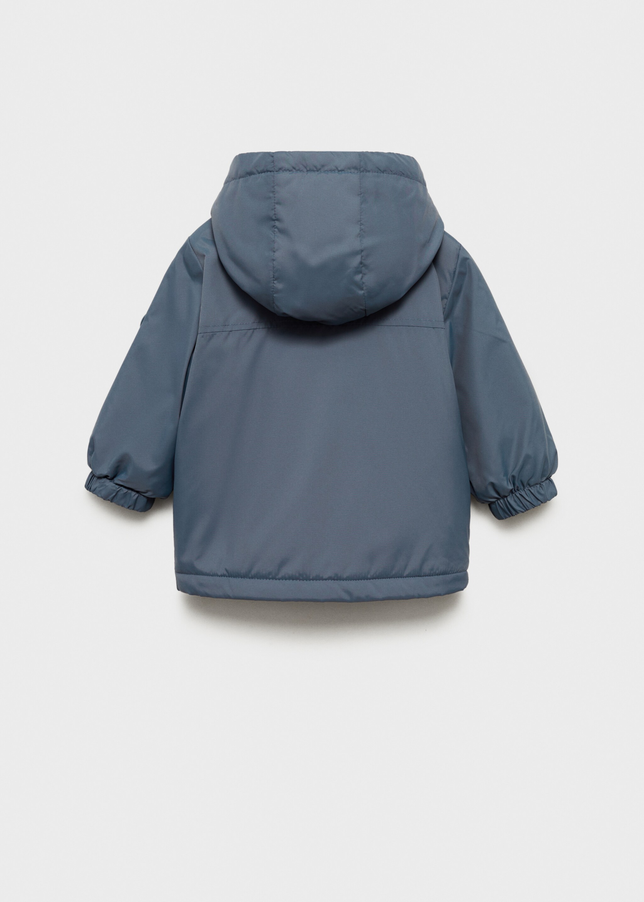 Hood puffer coat - Reverse of the article, Blue. Ref: 87052024-00.