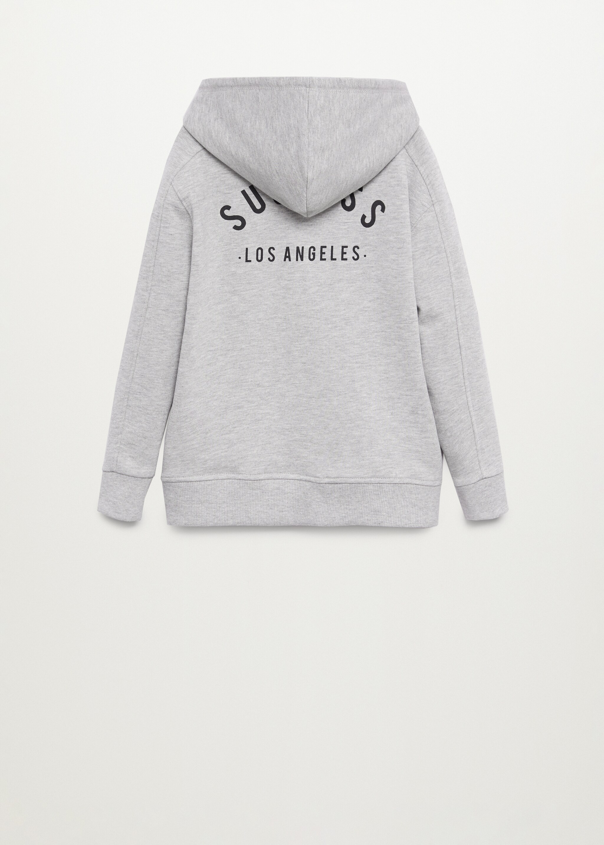 Sudadera capucha mensaje - Reverso del artículo