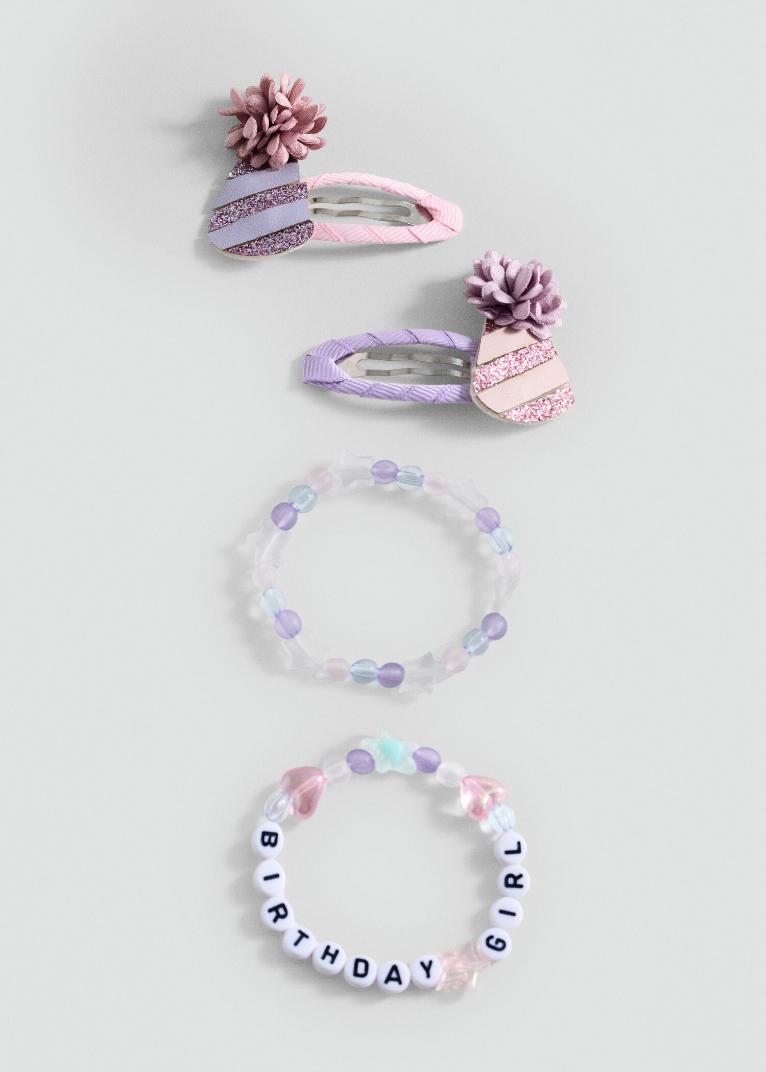 2-pack hårspännen och armband - Artikel utan modell