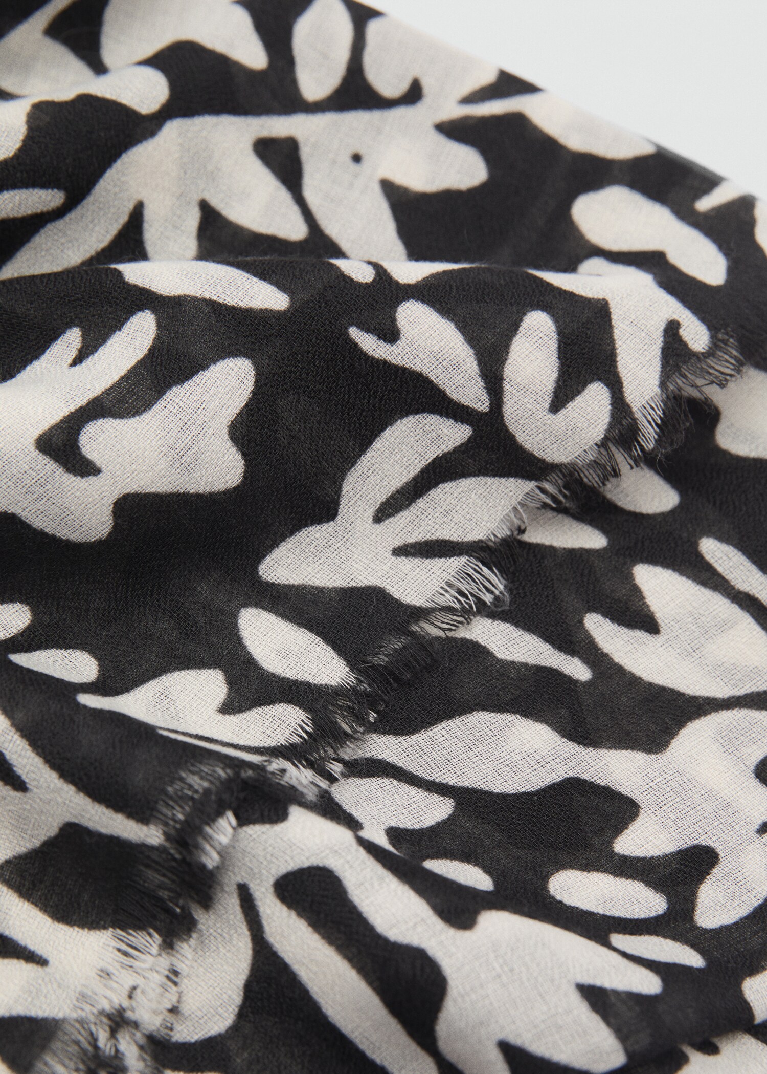 Floral print scarf - Medium plane