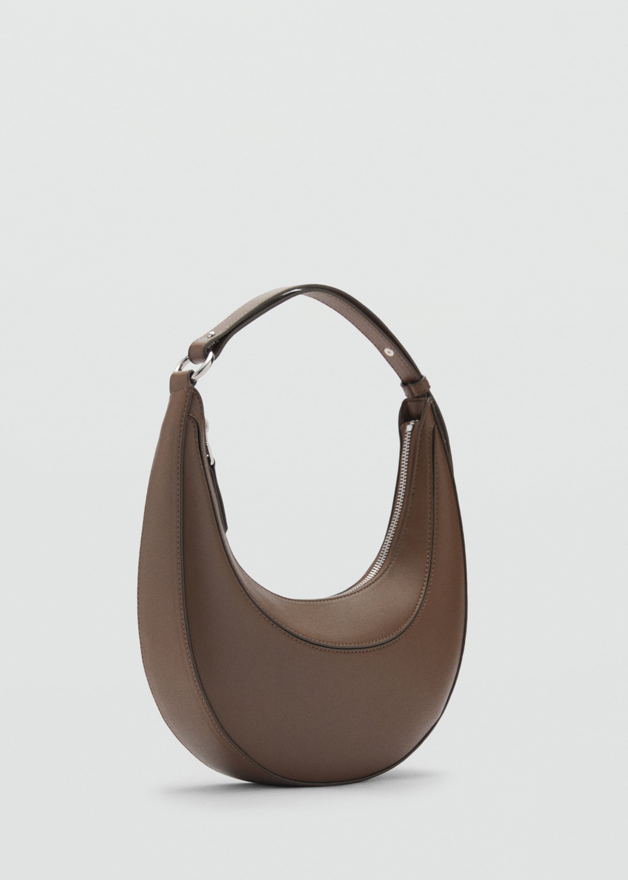 Oval shoulder bag - Medium plane, Medium Brown. Ref: 87052537-00.