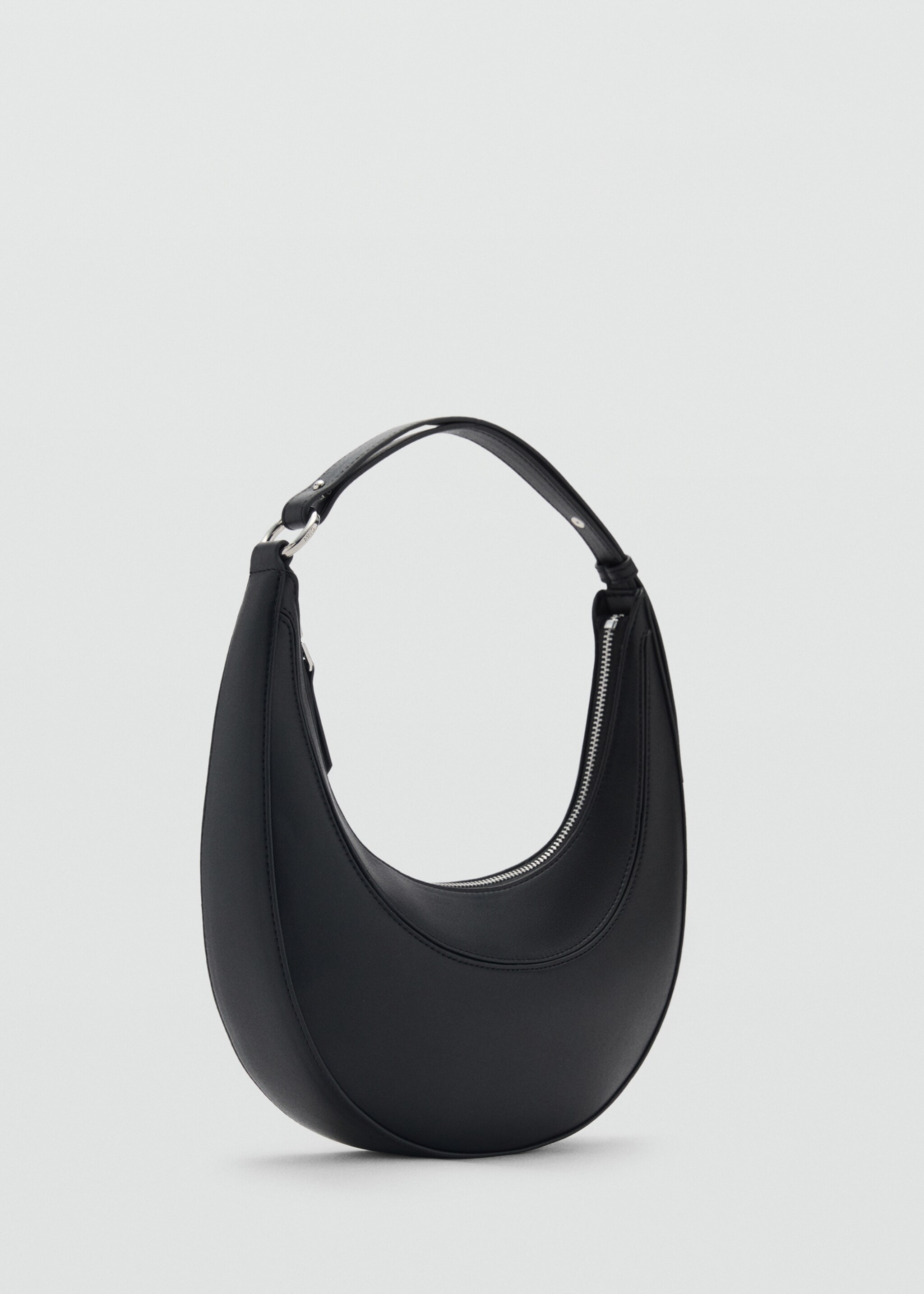 Oval shoulder bag - Medium plane, Black. Ref: 87052537-00.