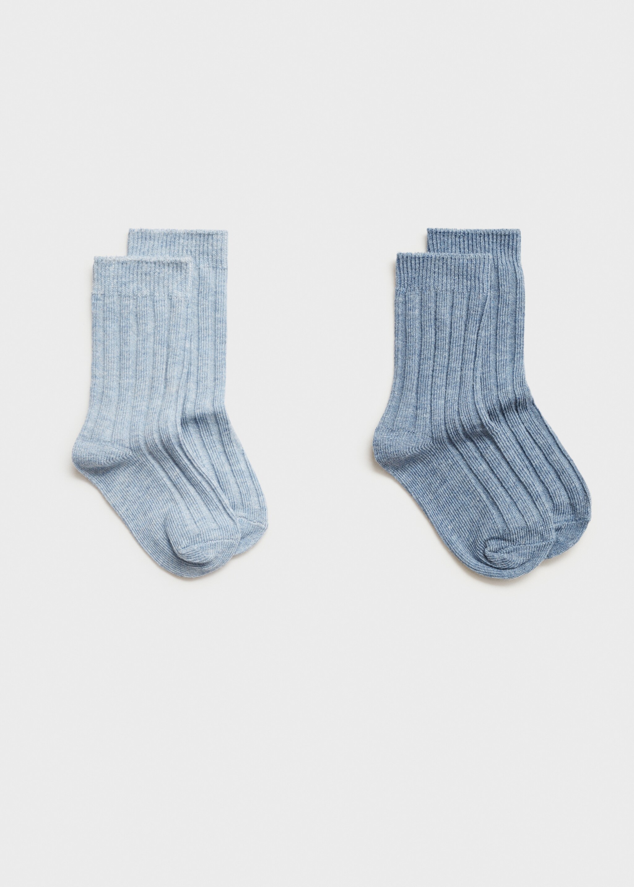 2 pack ribbed socks - Article without model, Blue. Ref: 87052542-00.