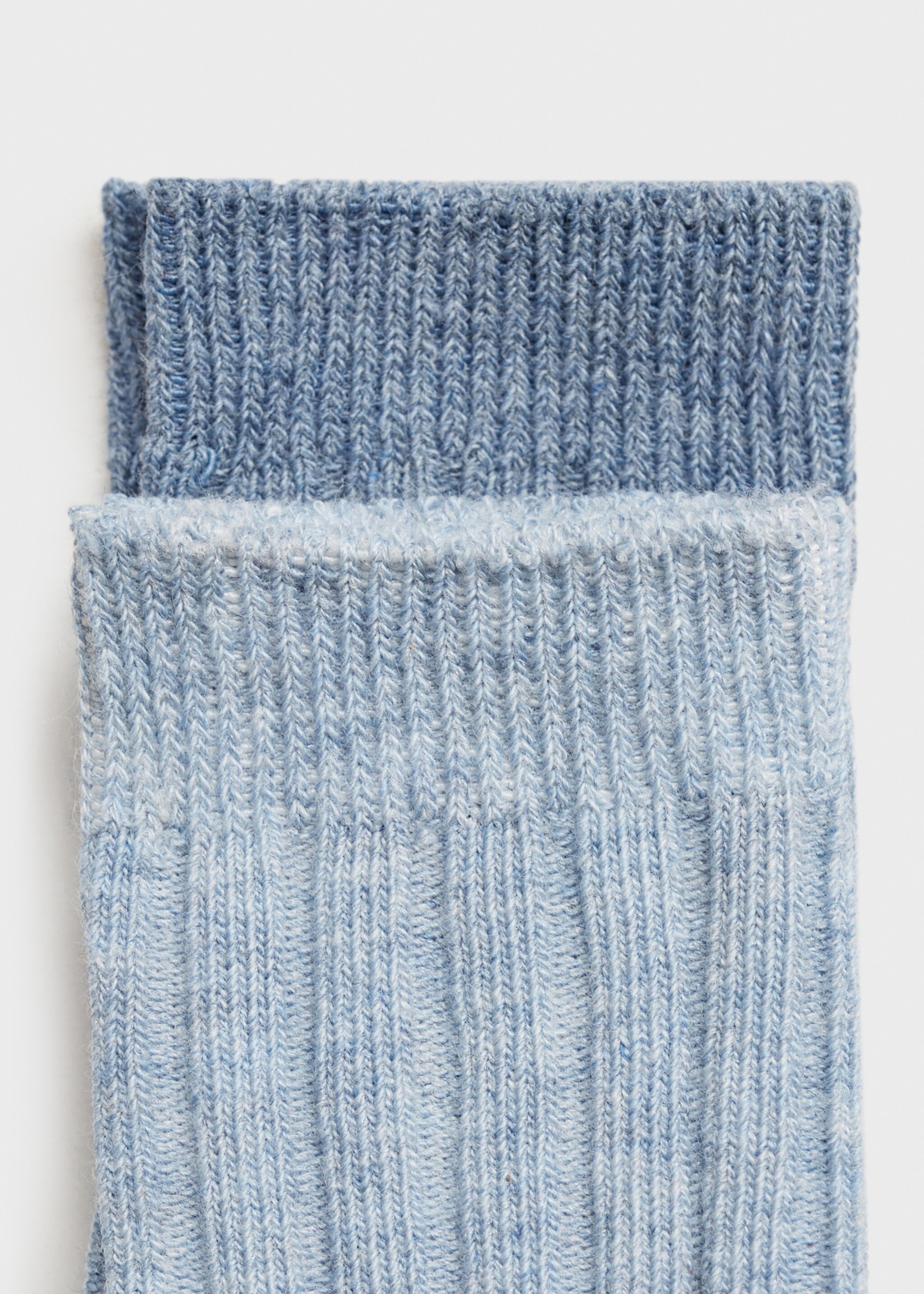 2 pack ribbed socks - Details of the article 0, Blue. Ref: 87052542-00.