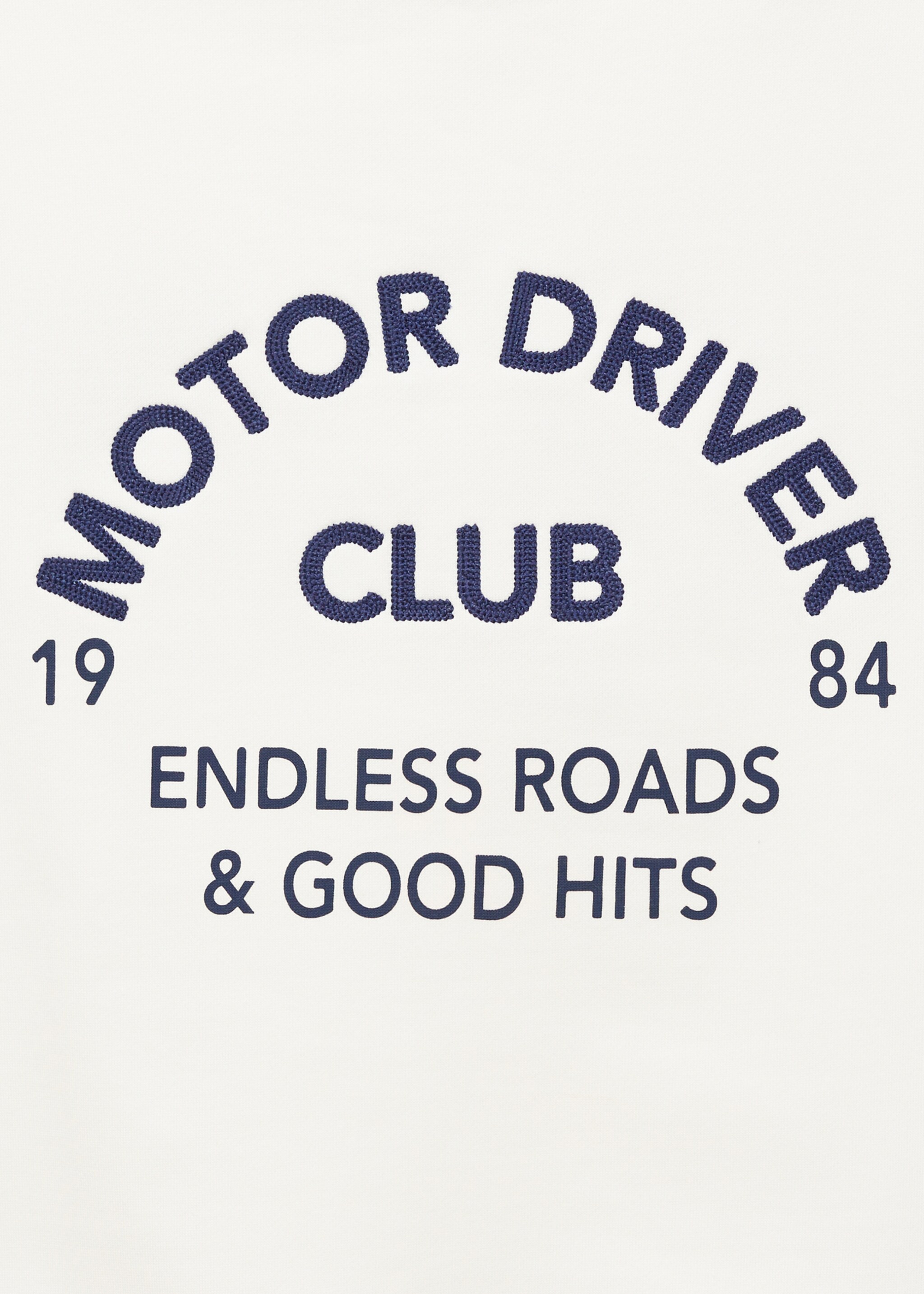 Bavlněná mikina s potiskem nápisu - Detail zboží 0, Šedobílá. Ref: 87052544-00.