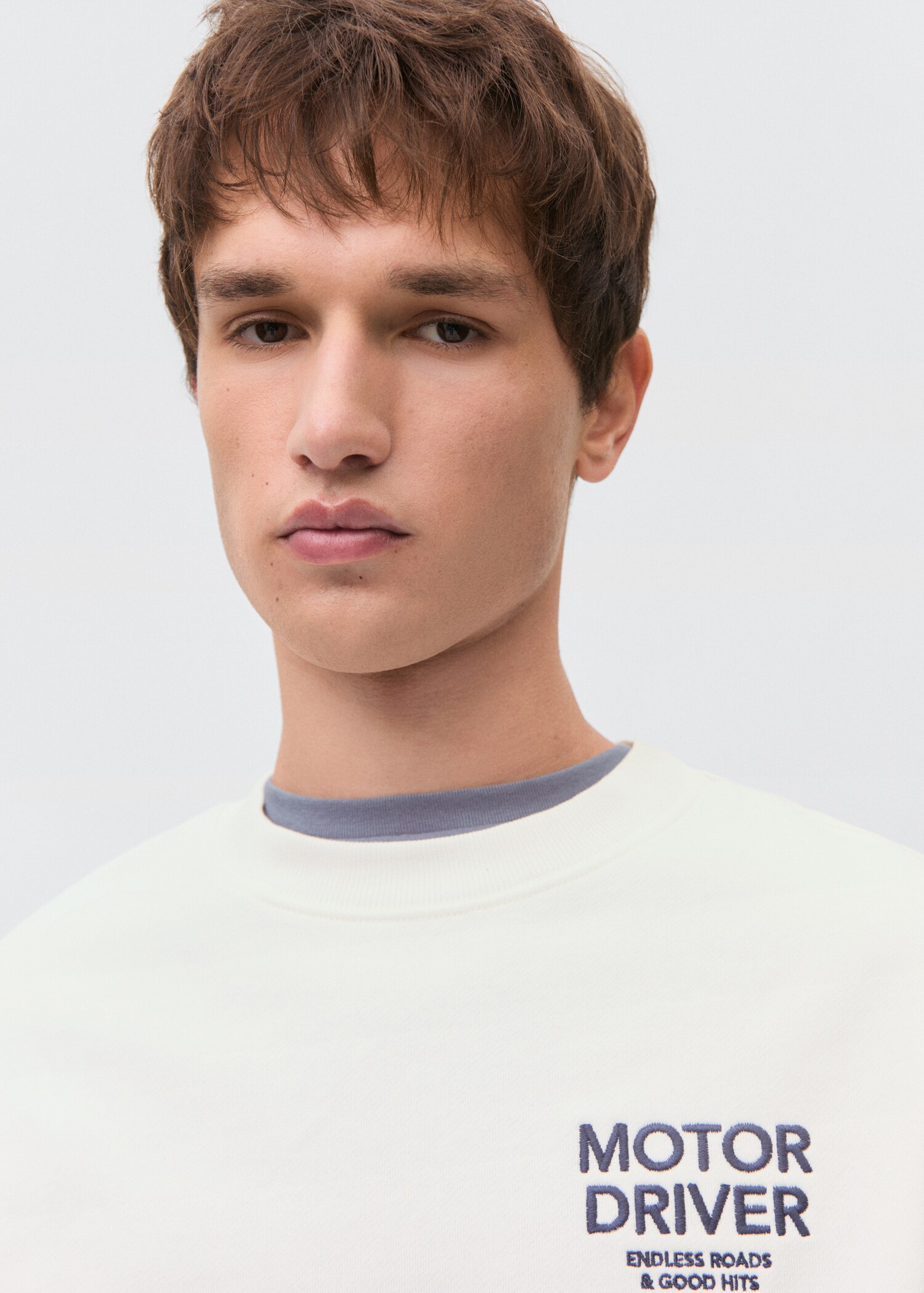 Bavlněná mikina s potiskem nápisu - Detail zboží 1